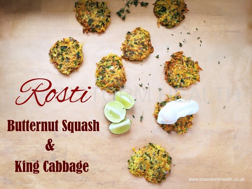 King Cabbage and Butternut Squash Rosti