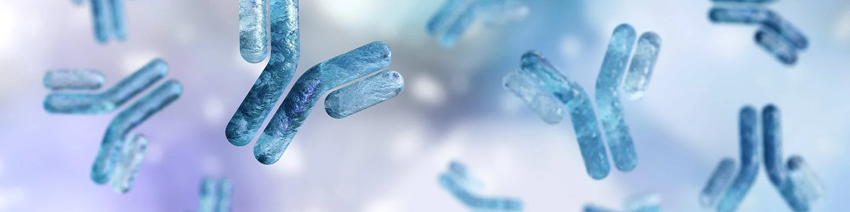 Close-up illustration of bacteria, showing rod-shaped bacteria floating in a blurred background.
