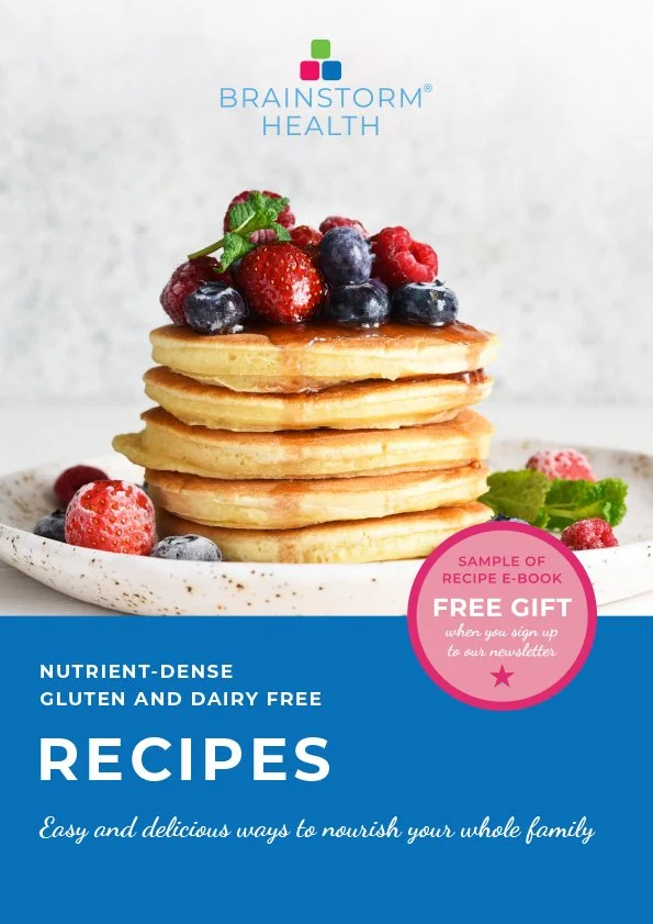 Brainstorm health gluten free dairy free recipe eBook