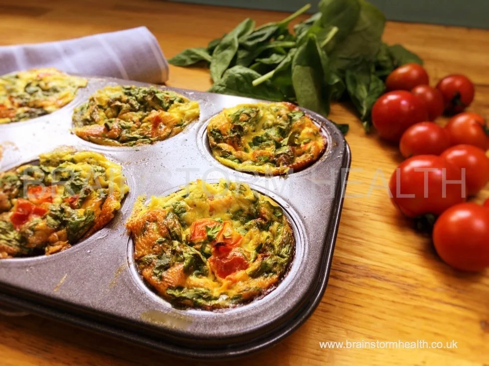 Spinach and Tomato Grain-Free Breakfast Muffin