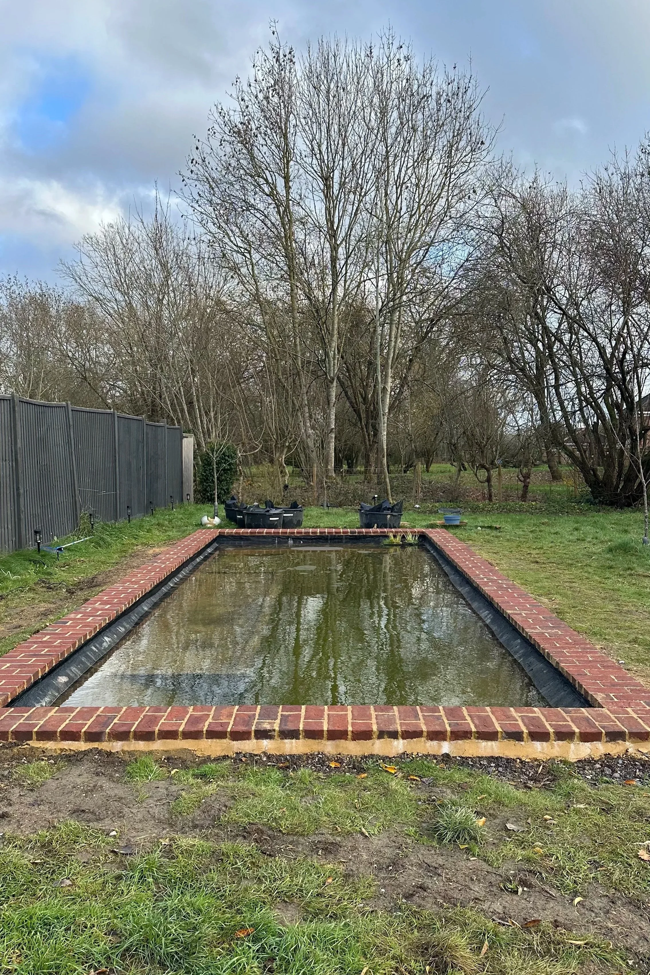 Uplifted water feature now integral part of the design