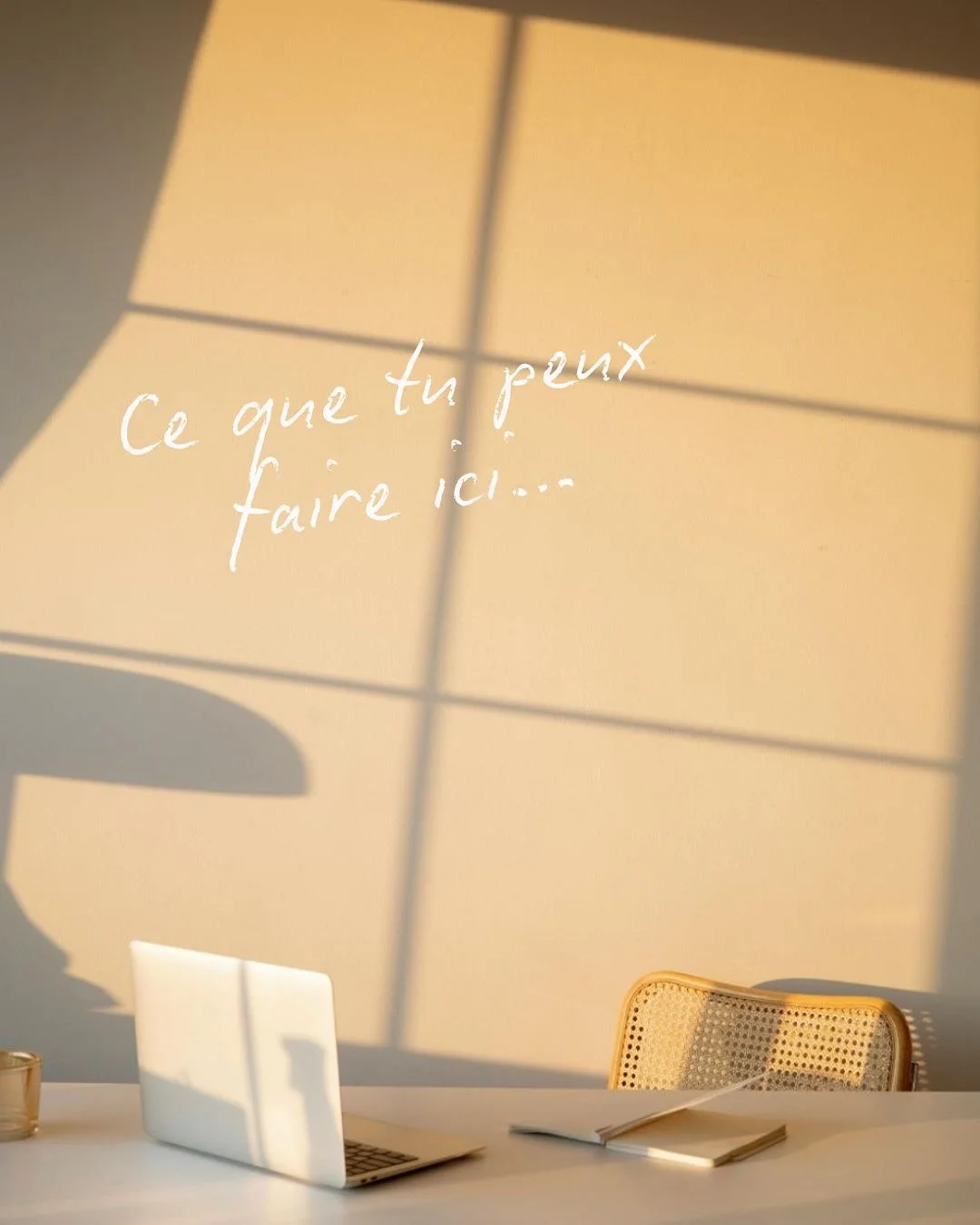 Ce que tu peux faire chez Maison Mira 🧡

C&rsquo;est plus qu&rsquo;un espace de coworking.
C&rsquo;est un lieu pour entreprendre&hellip; autrement.

Tu y trouveras un cadre doux, inspirant, et ouvert aux femmes qui cr&eacute;ent, prennent soin, et c
