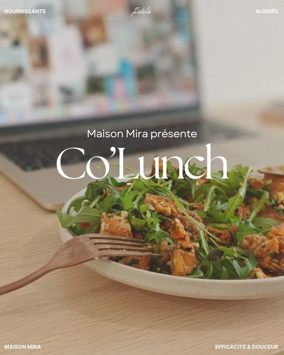 Co&rsquo;Lunch, c&rsquo;est la nouvelle formule de Maison Mira pour celles qui veulent allier efficacit&eacute; &amp; douceur : coworking + d&eacute;jeuner maison par @maisongastonn, en une seule r&eacute;servation.

Une pause qui fait du bien.
Un re