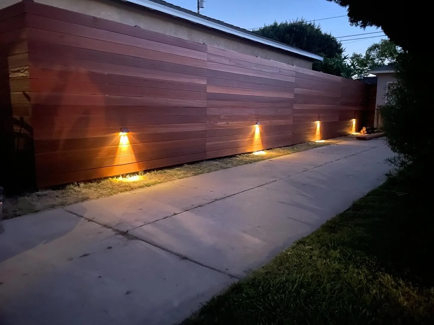 some accent lighting that compliments without blinding the neighbors