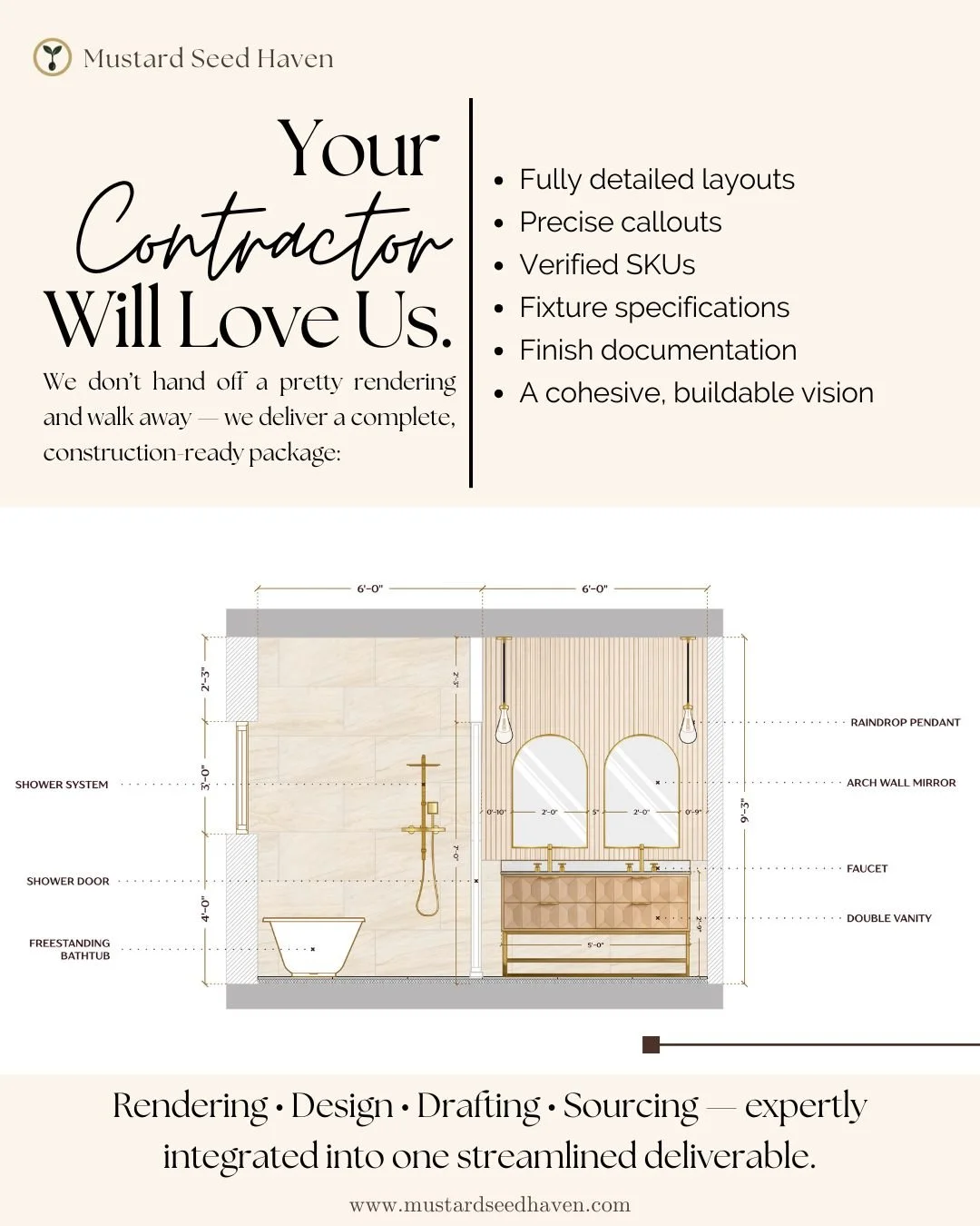 Because we don&rsquo;t hand clients a pretty picture and disappear.
We deliver clarity, buildability, and confidence in every project.

Your usual blueprints aren&rsquo;t giving this level of clarity, right?
Illustrative elevation callouts show your 