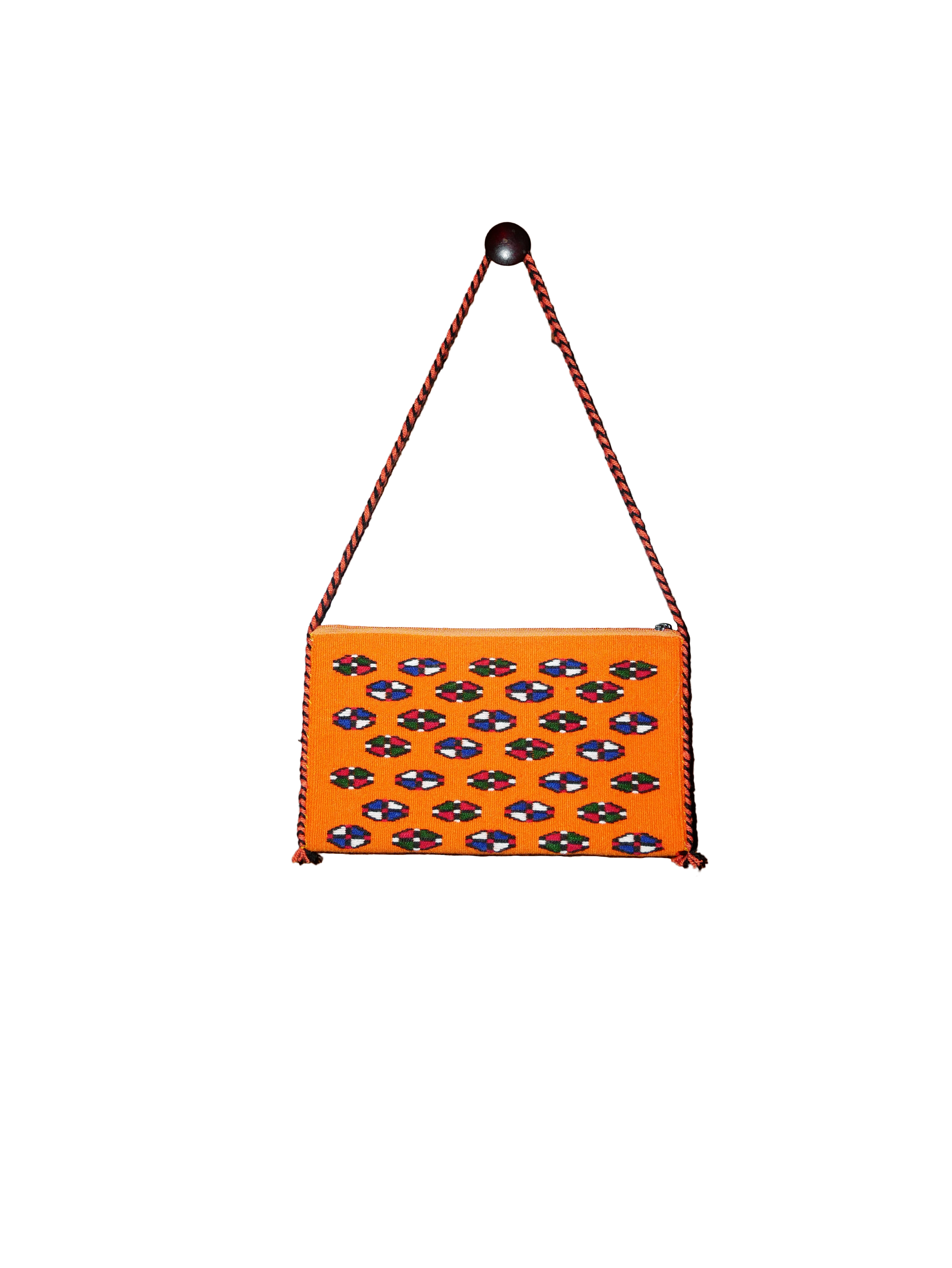 Orange Handwoven Bag