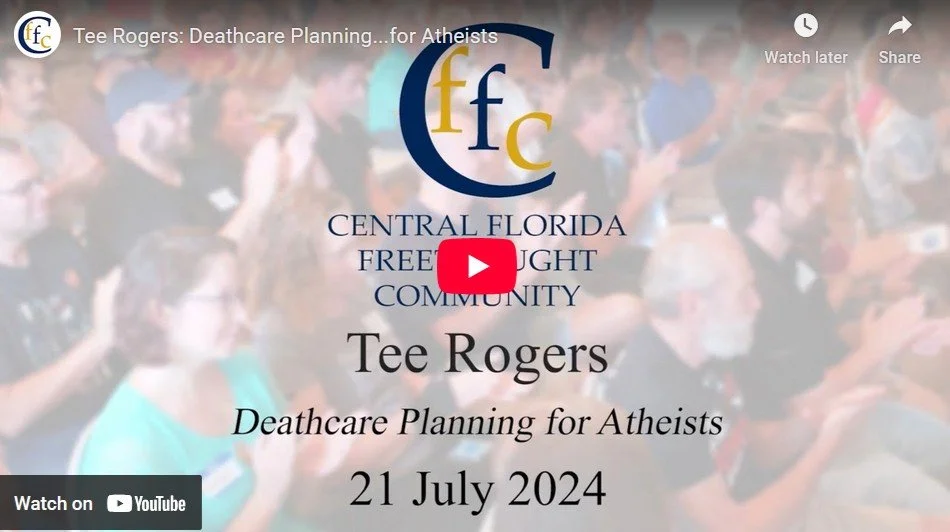 Tee Rogers: Deathcare Planning...for Atheists