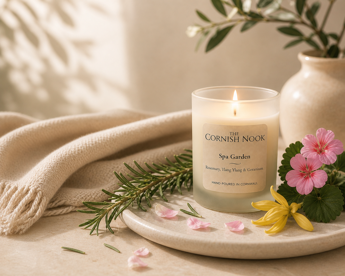 Spa Garden - Rosemary, Ylang Yang & Geranium Essential Oils 20cl