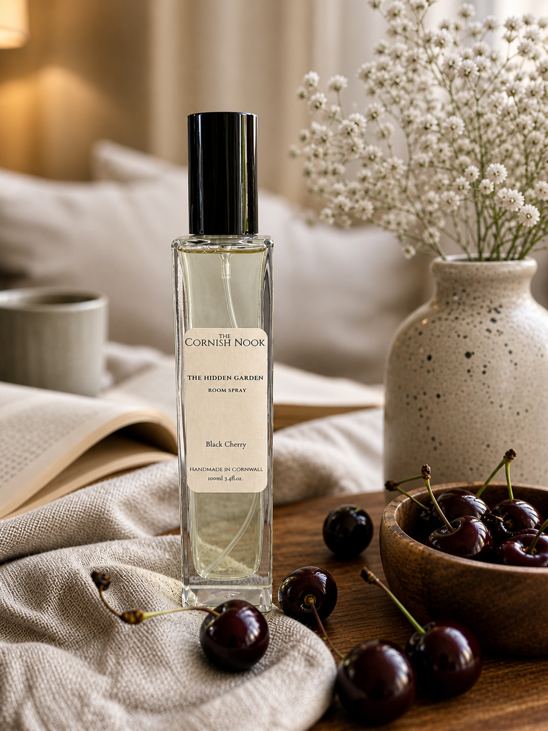 The Hidden Garden Room Spray - Black Cherry 100ml 3.4floz