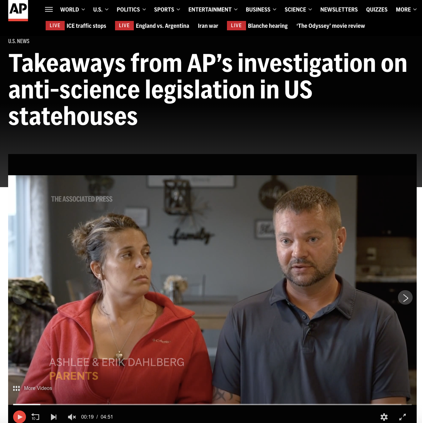 Takeaways from AP’s investigation on anti-science legislation in US statehouses