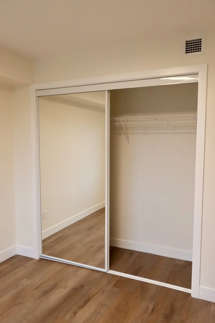 Interior construction details from the completed Salt Spring Island staff housing project. NDY Contracting delivered practical, high-quality finishes for long-term use.