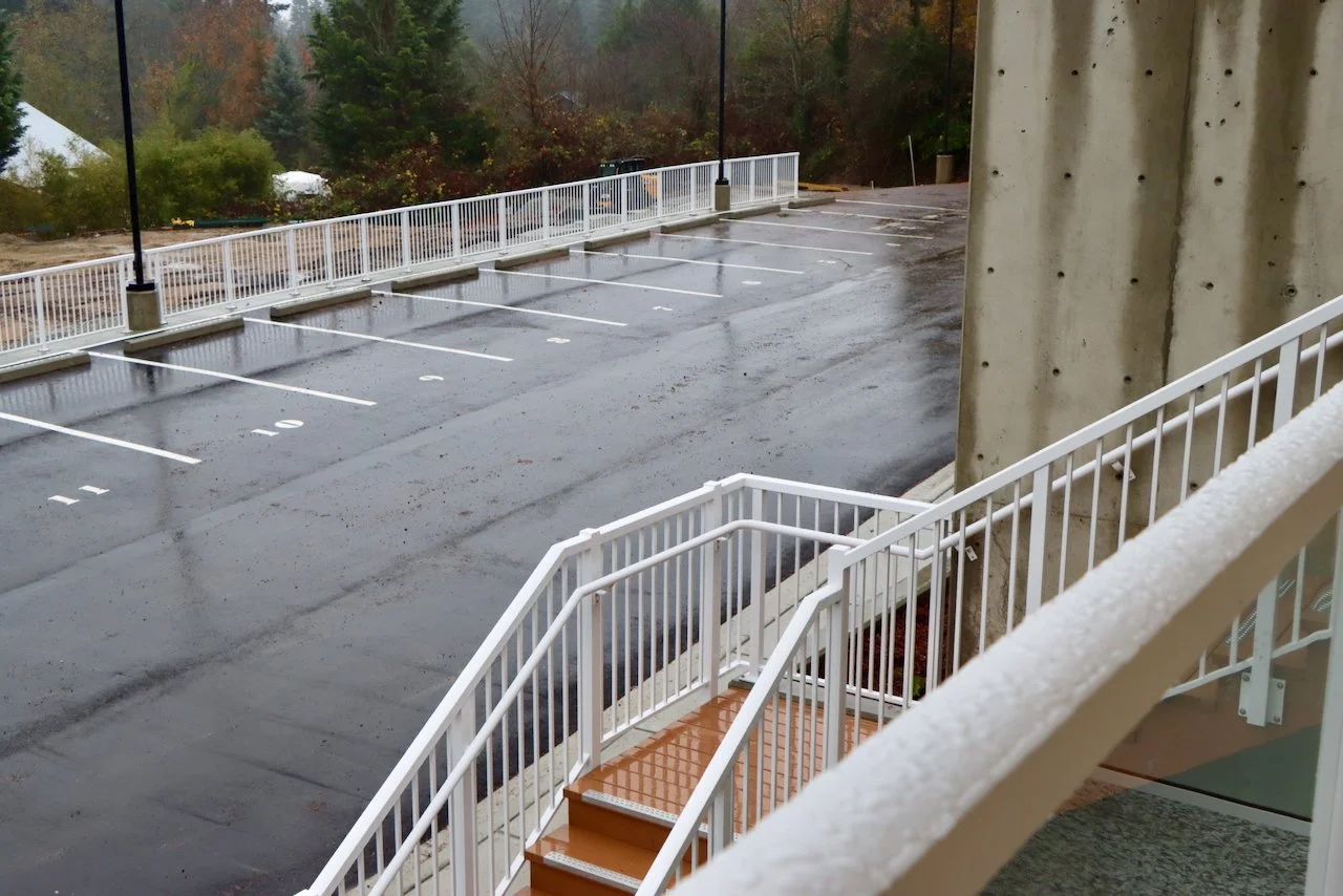 Interior construction details from the completed Salt Spring Island staff housing project. NDY Contracting delivered practical, high-quality finishes for long-term use.