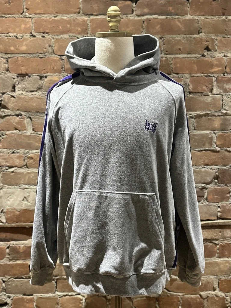 Needles Papillon Track Hoodie – Grey / Purple