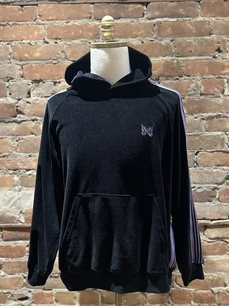 Needles Track Hoody – Black/Purple