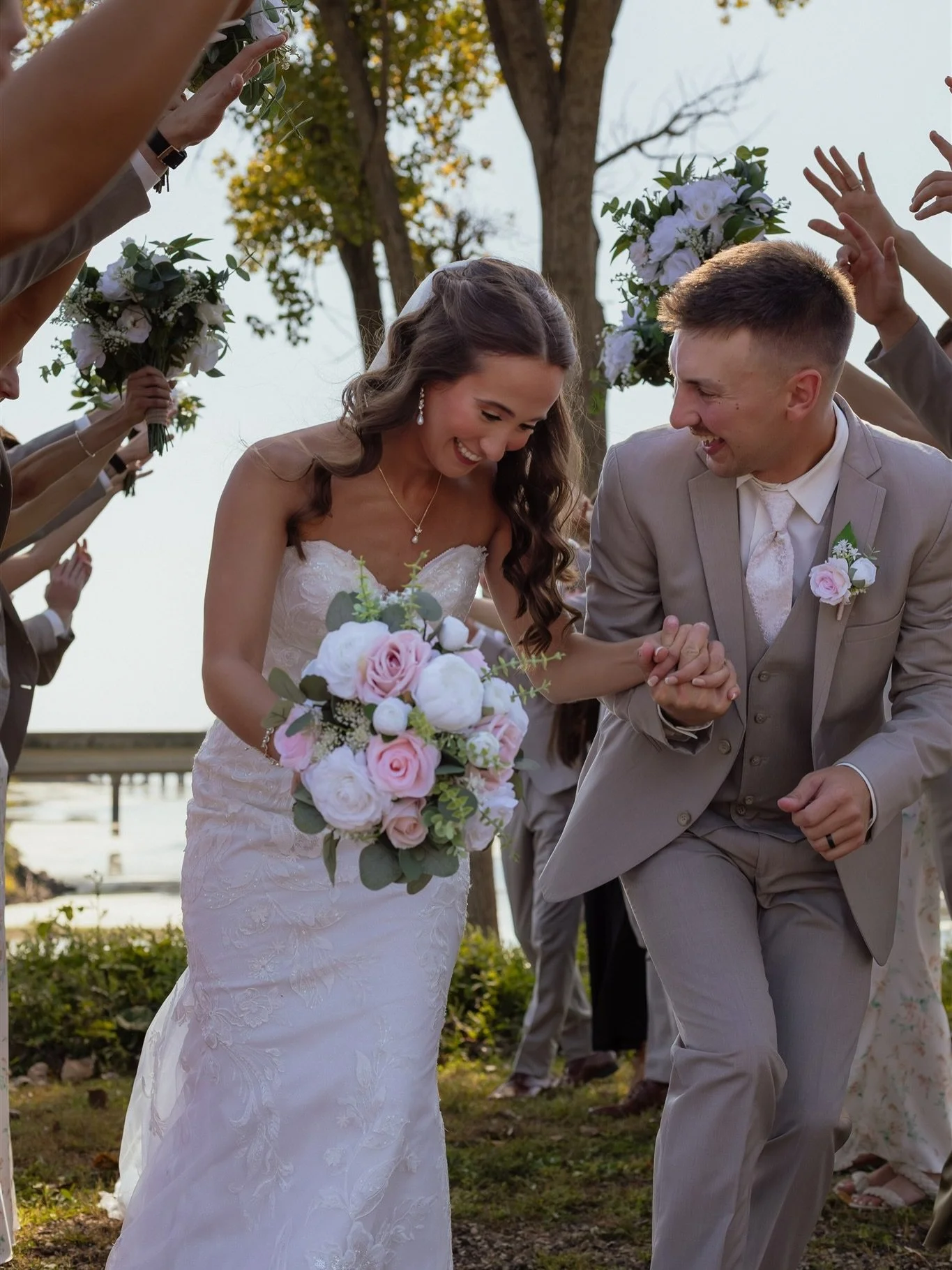 a sunny wisconsin winter day has me daydreaming about this gorgeous september wedding.

still not over this one &mdash; so soooo much love in every moment 🤍🥹

photos taken while second shooting with @biancamphotography for @hailsmariephotography 

