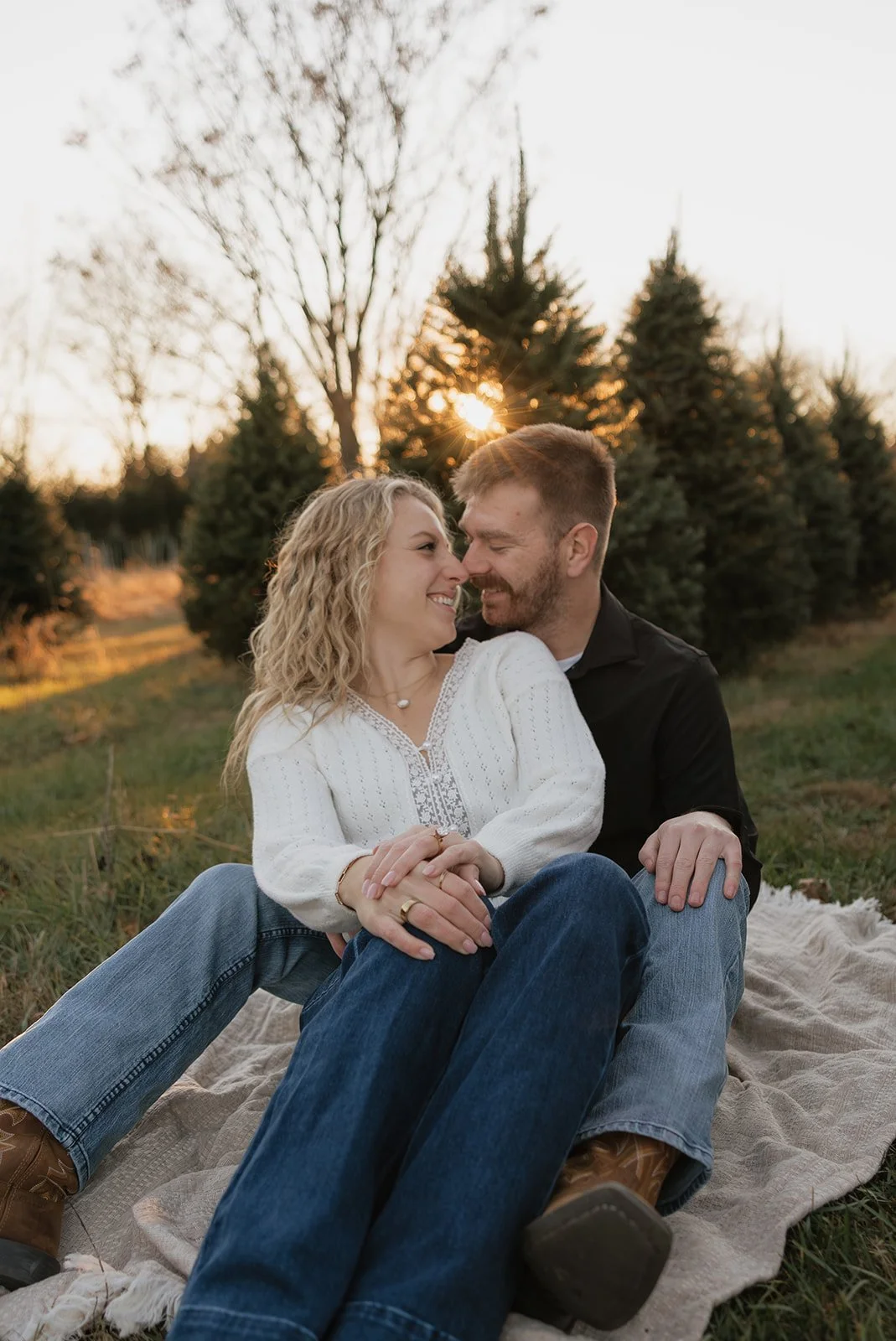 Fall engagement photos near Wisconsin Dells Wisconsin