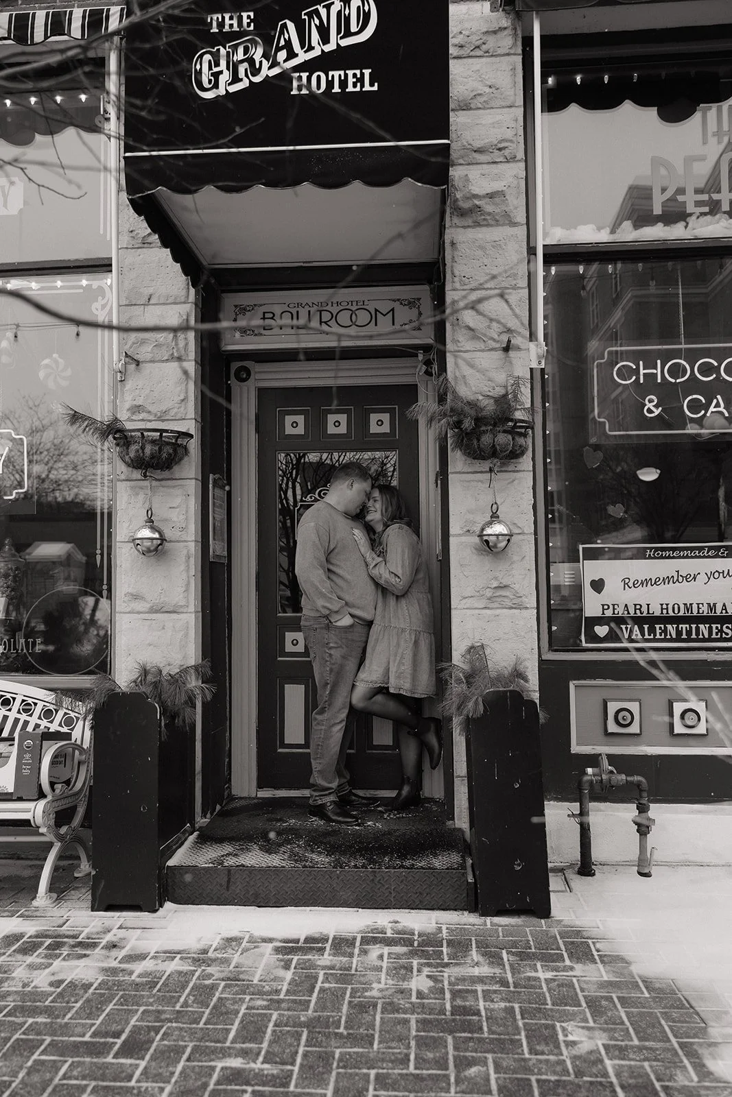 Candid engagement photos in La Crosse Wisconsin