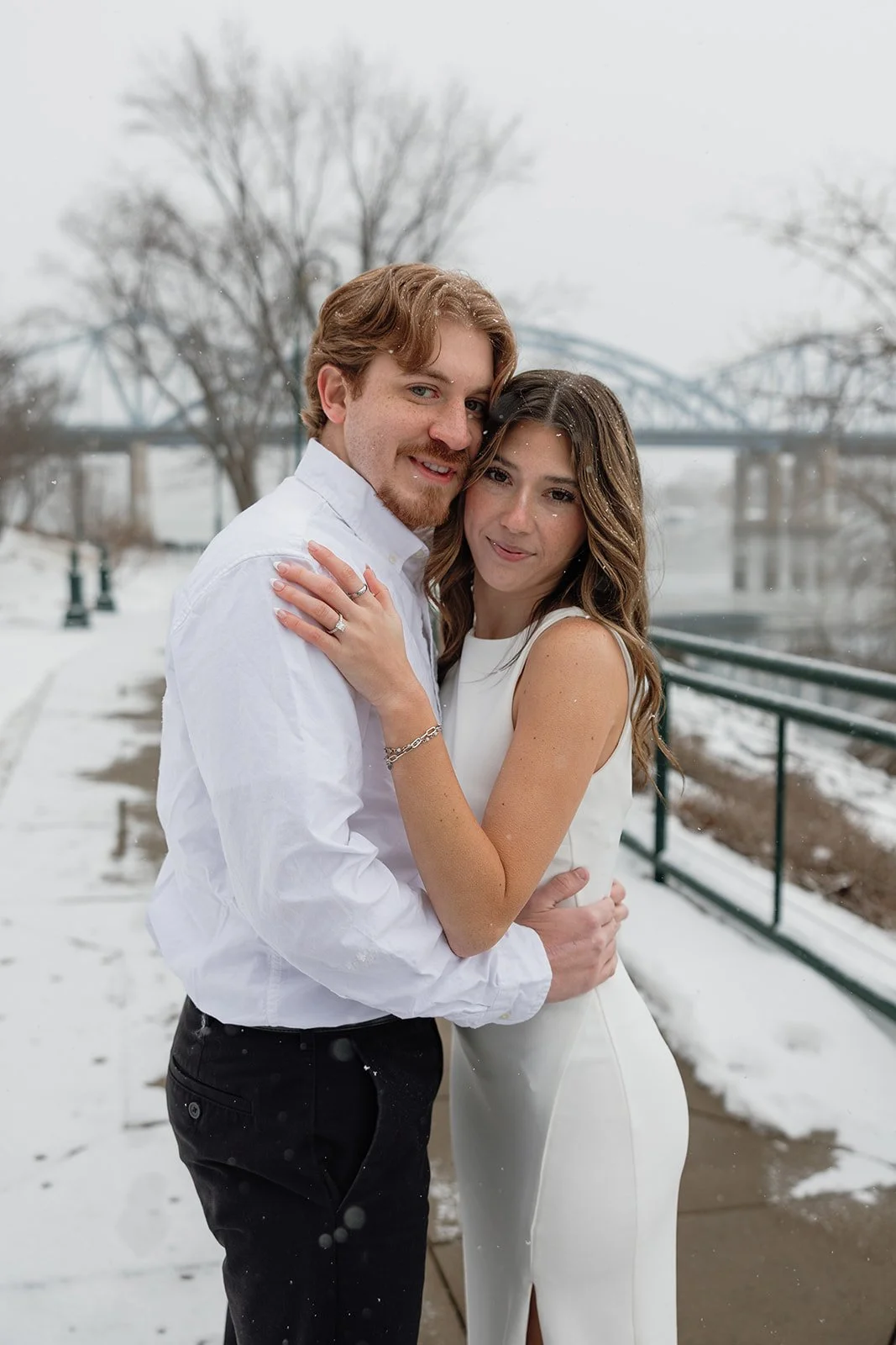 Candid engagement photos in La Crosse Wisconsin