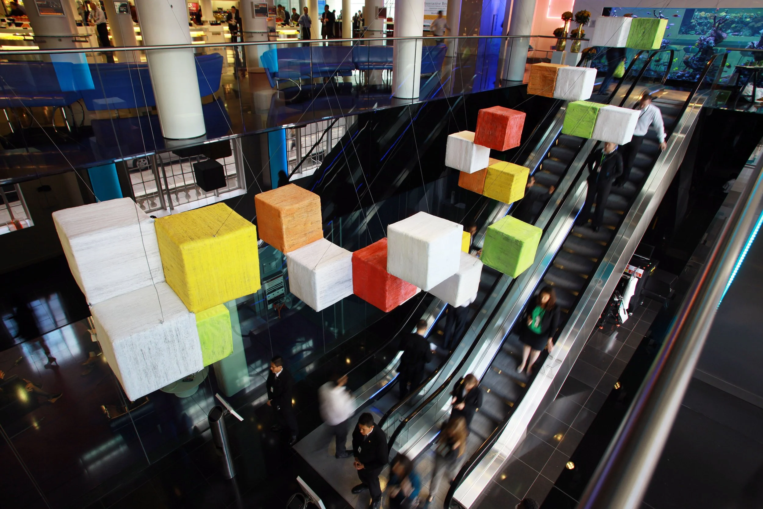 The Polyfloss Factory, different exhibitions over the years (Valencia, Paris, London) between 2012 and 2018. Credits: The Polyfloss Factory.