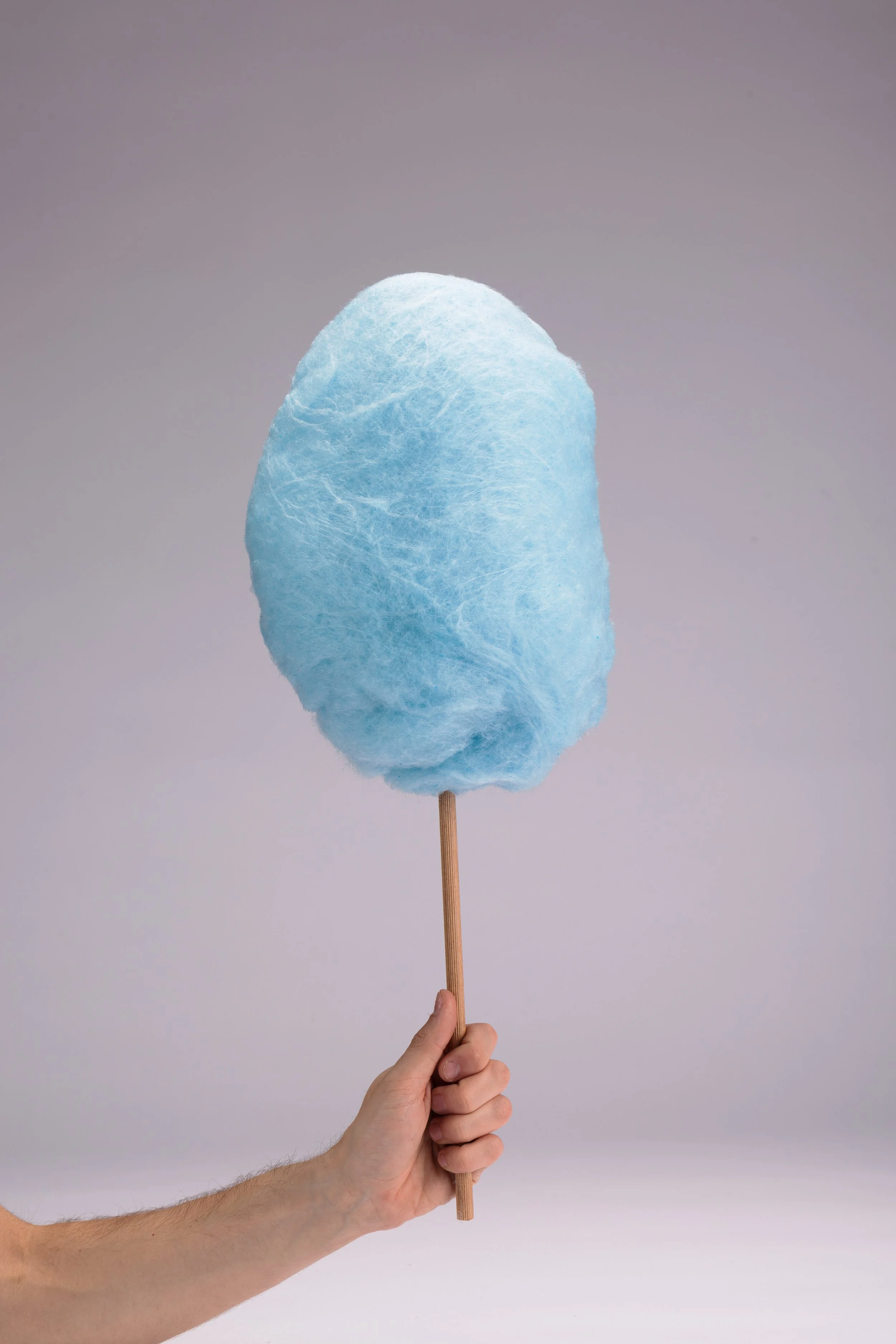 The Polyfloss Factory, blue Polyfloss material, 2025. Credits: Palta Studio.