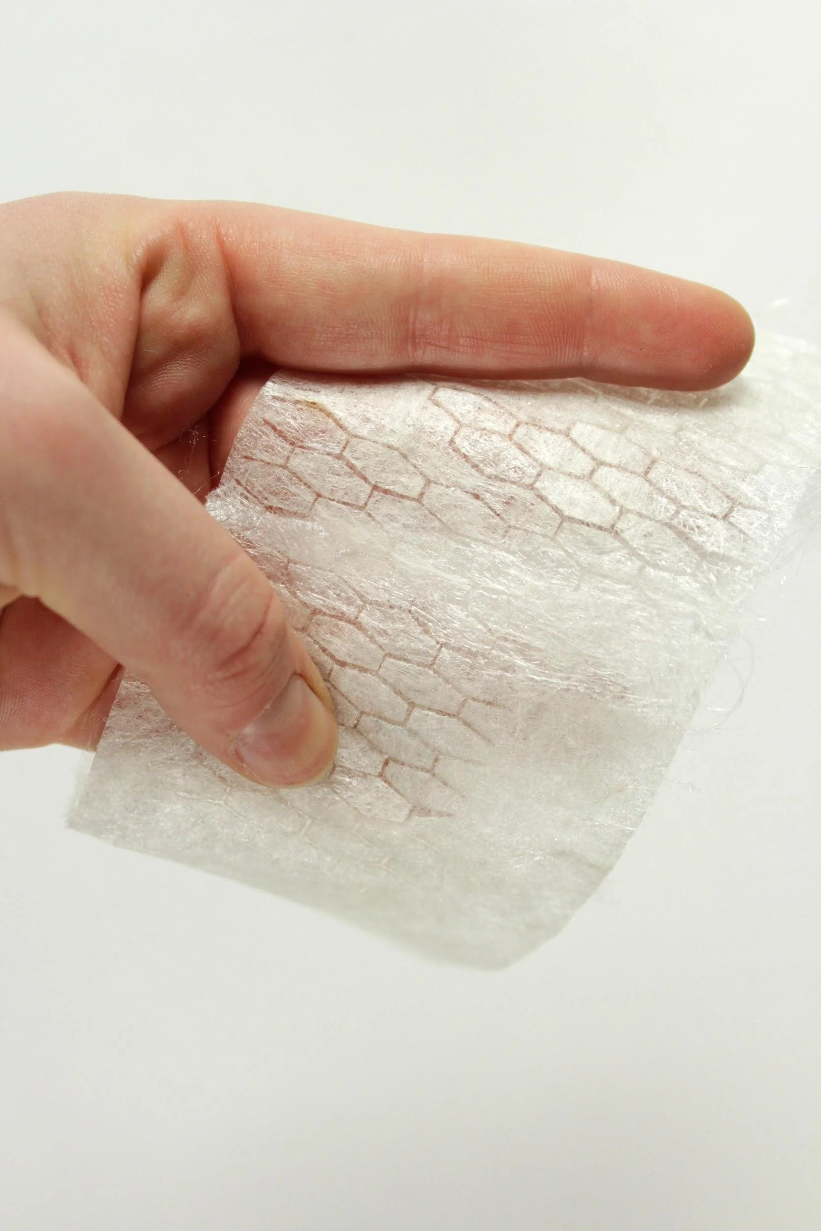 The Polyfloss Factory, Polyfloss material pressed with an iron and laser-cutted, part of the Ateliers Partagés workshop at ENSAD, conducted by Aurélie Mossé, 2016. Credits: The Polyfloss Factory.