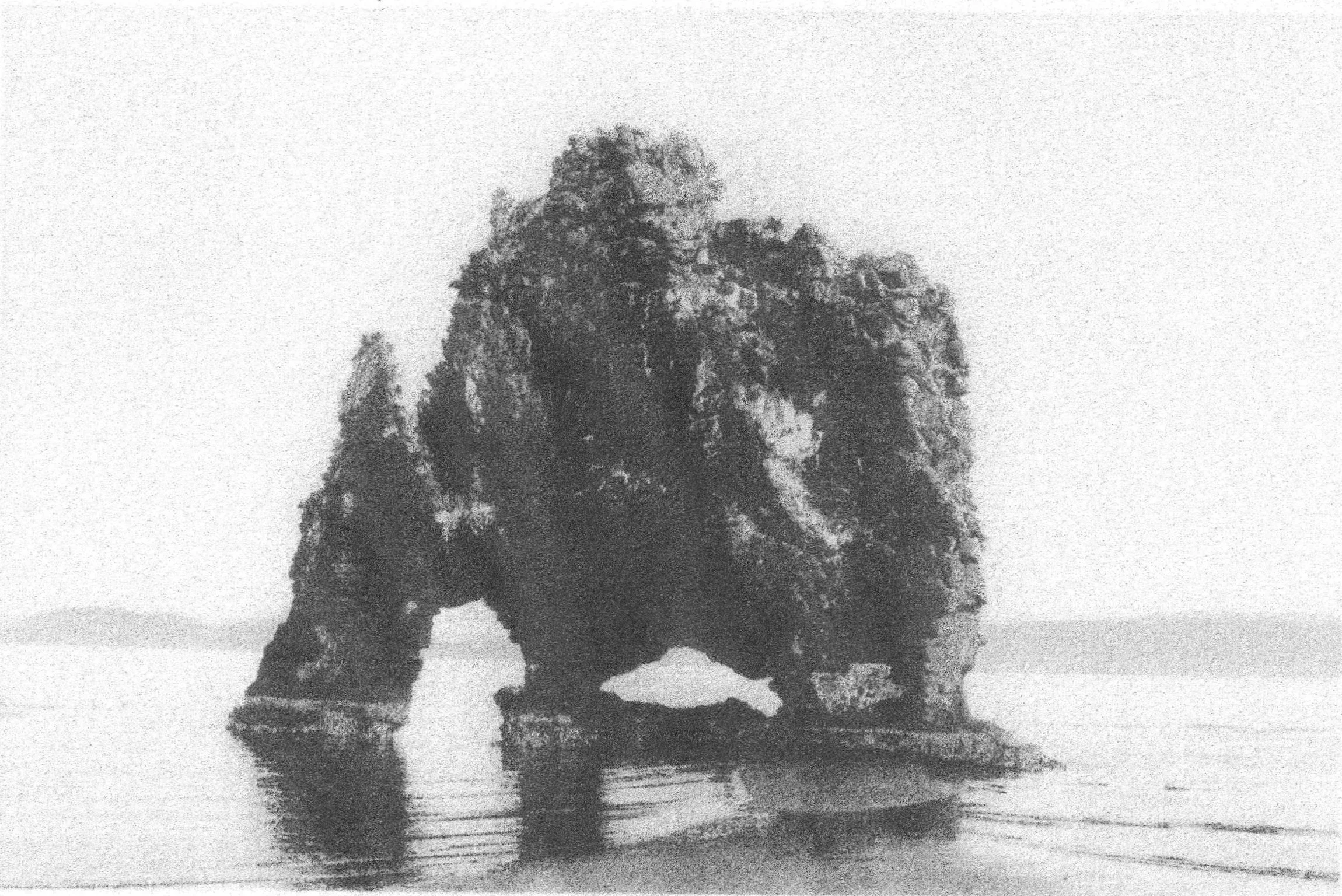 Alexandre Buisse, The freestanding seastack of Hvitserkur, Iceland, 2011, photograph