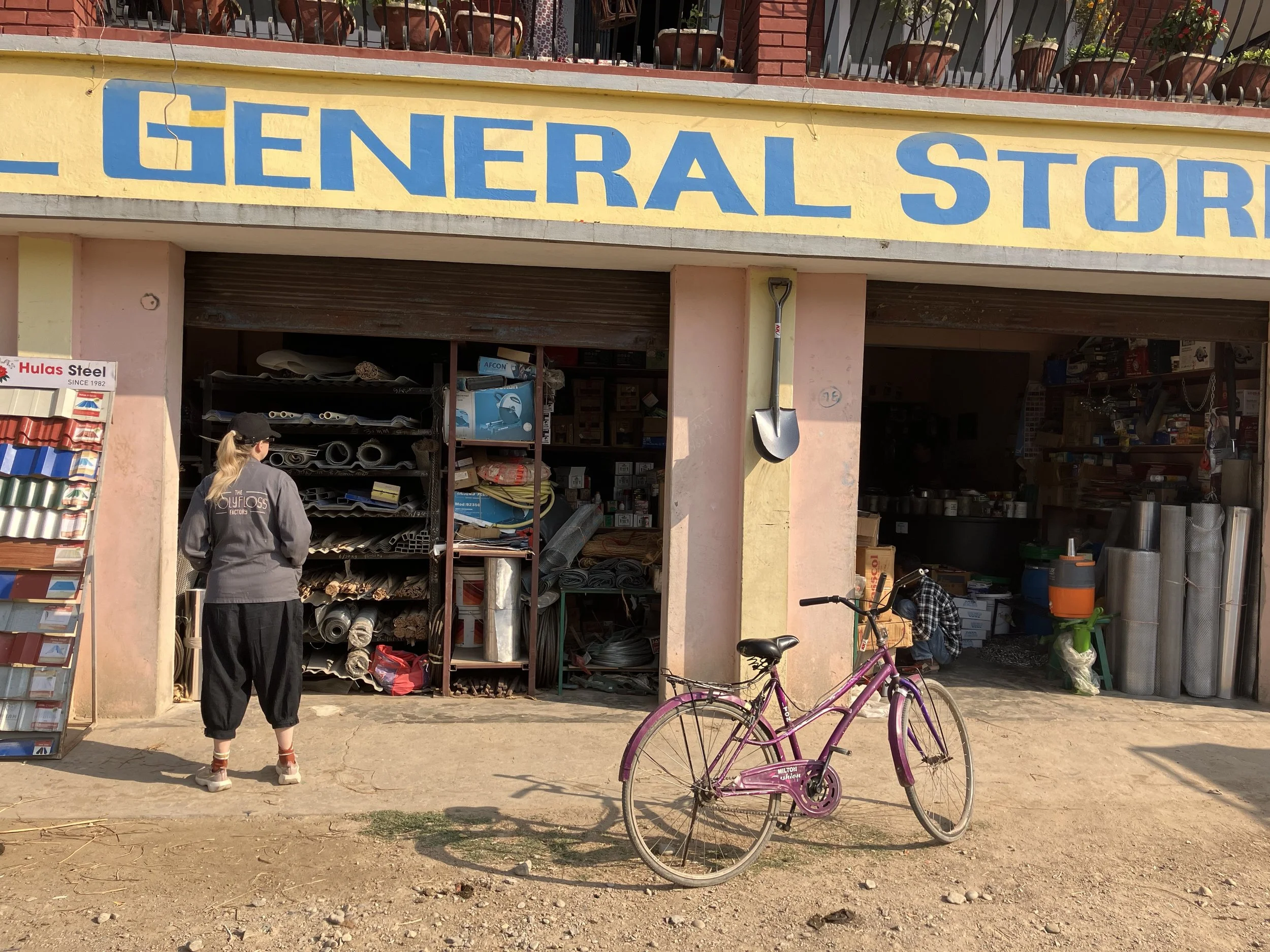 PIPER Project, hardware shop, The Polyfloss Factory, World Vision International Nepal and the Response Innovation Lab, Nepal, 2024. Credits: The Polyfloss Factory.