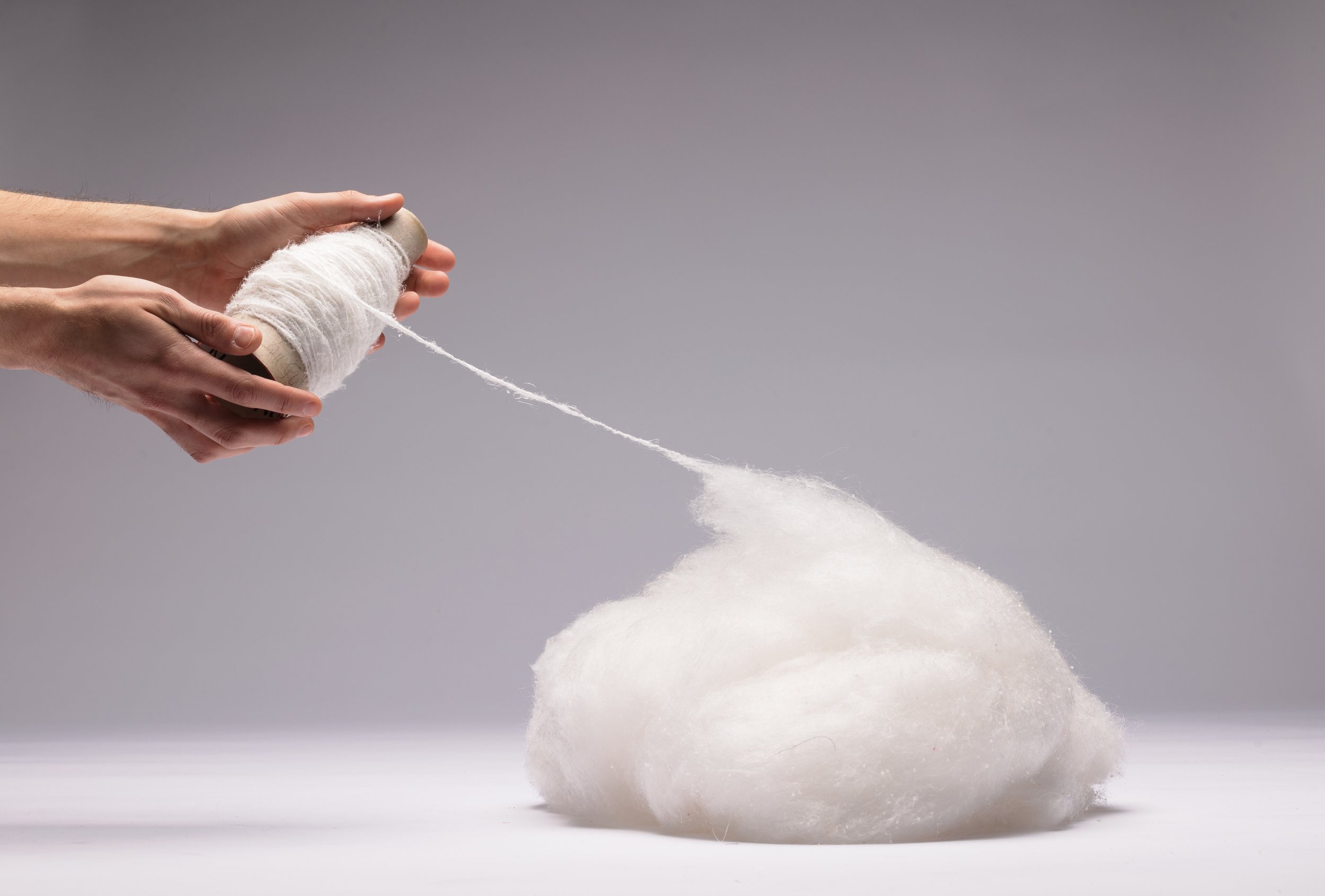 The Polyfloss Factory, fibers and threads, 2025. Credits: Palta Studio.