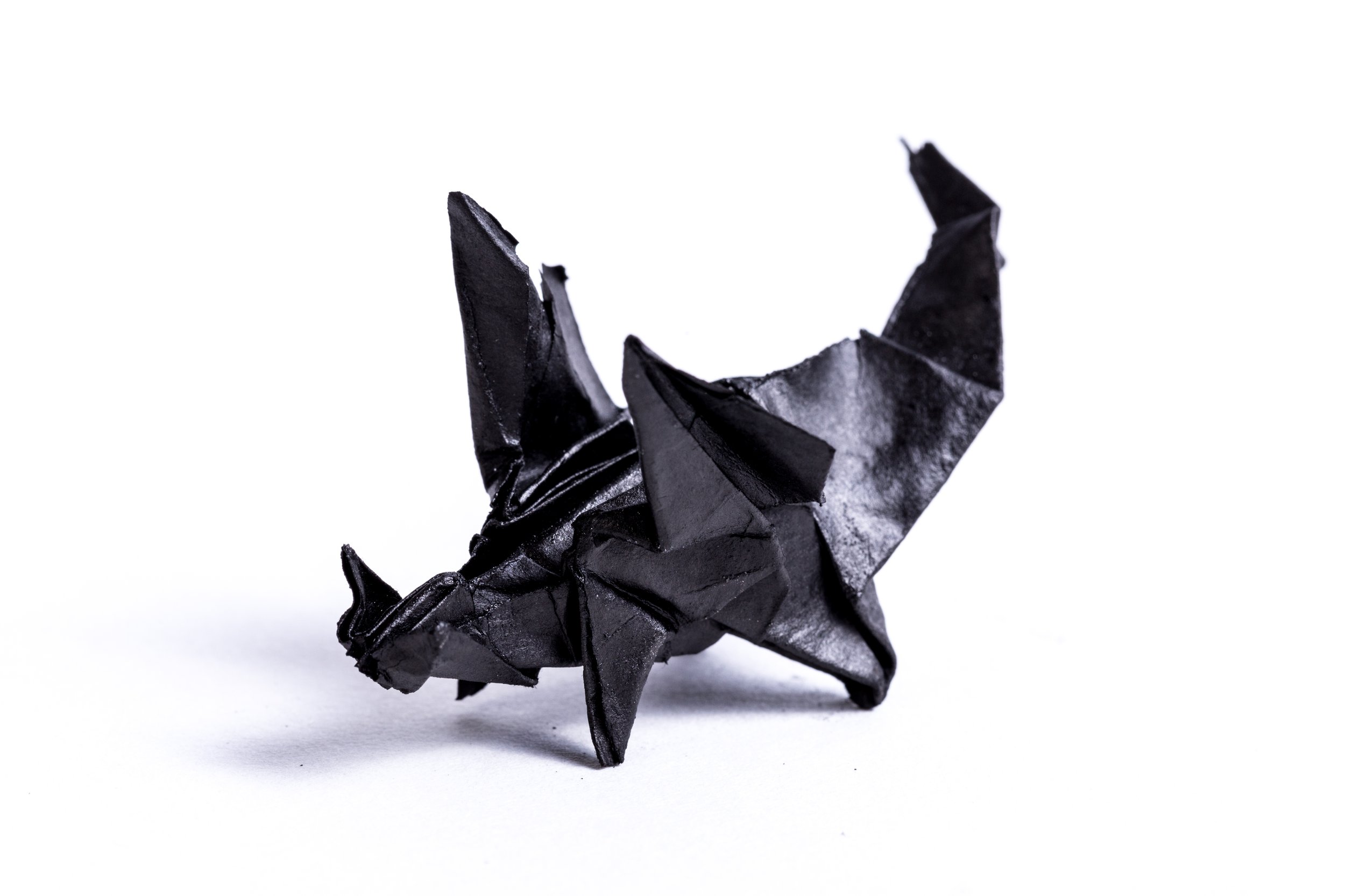 Students from ChimieParisTech, petrified dragon origami, part of the PIG research program between ENSAD and ChimieParisTech, 2016. Image credits: Palta Studio.