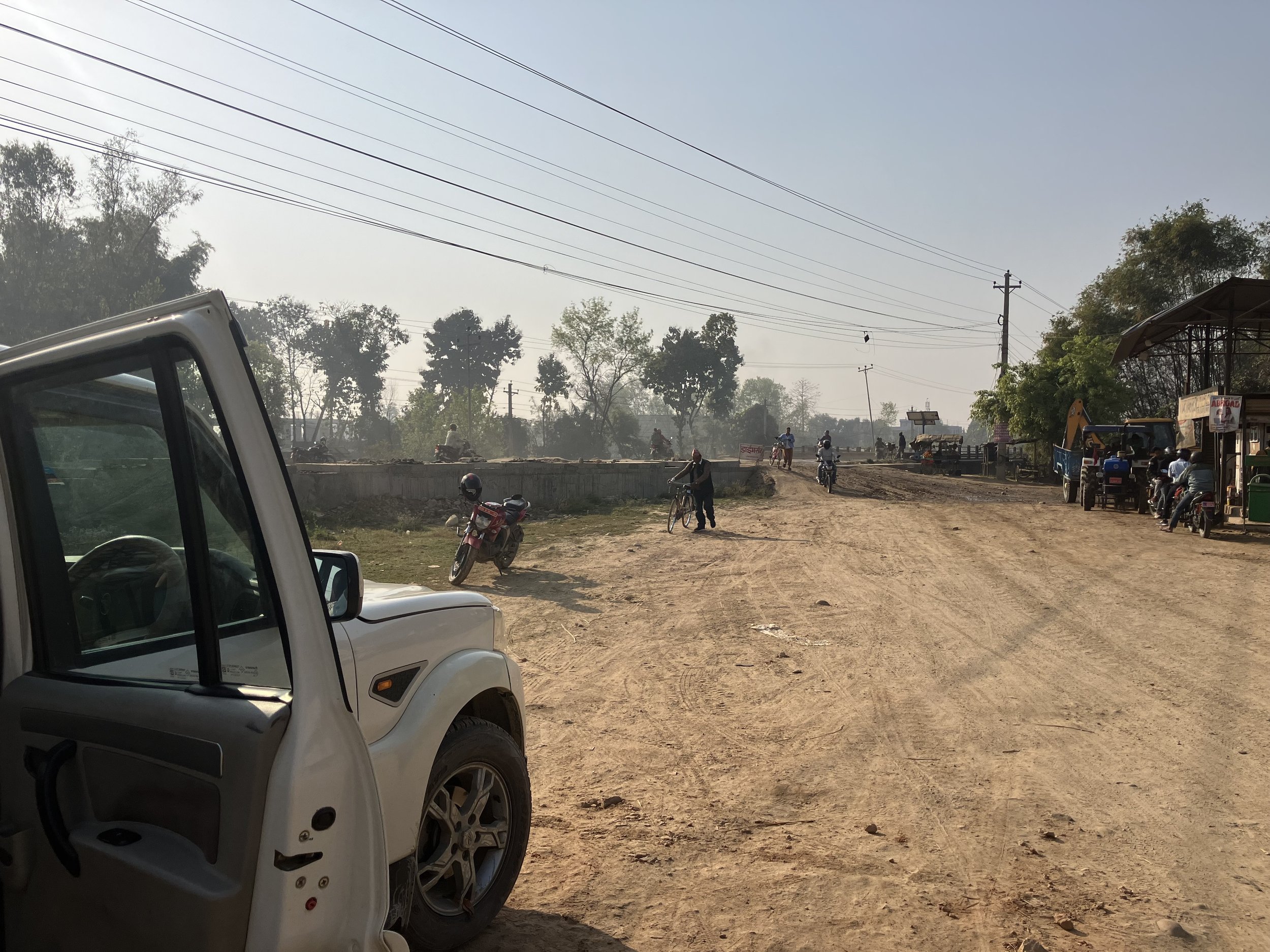 PIPER Project, travelling to the village, The Polyfloss Factory, World Vision International Nepal and the Response Innovation Lab, Nepal, 2024. Credits: The Polyfloss Factory.