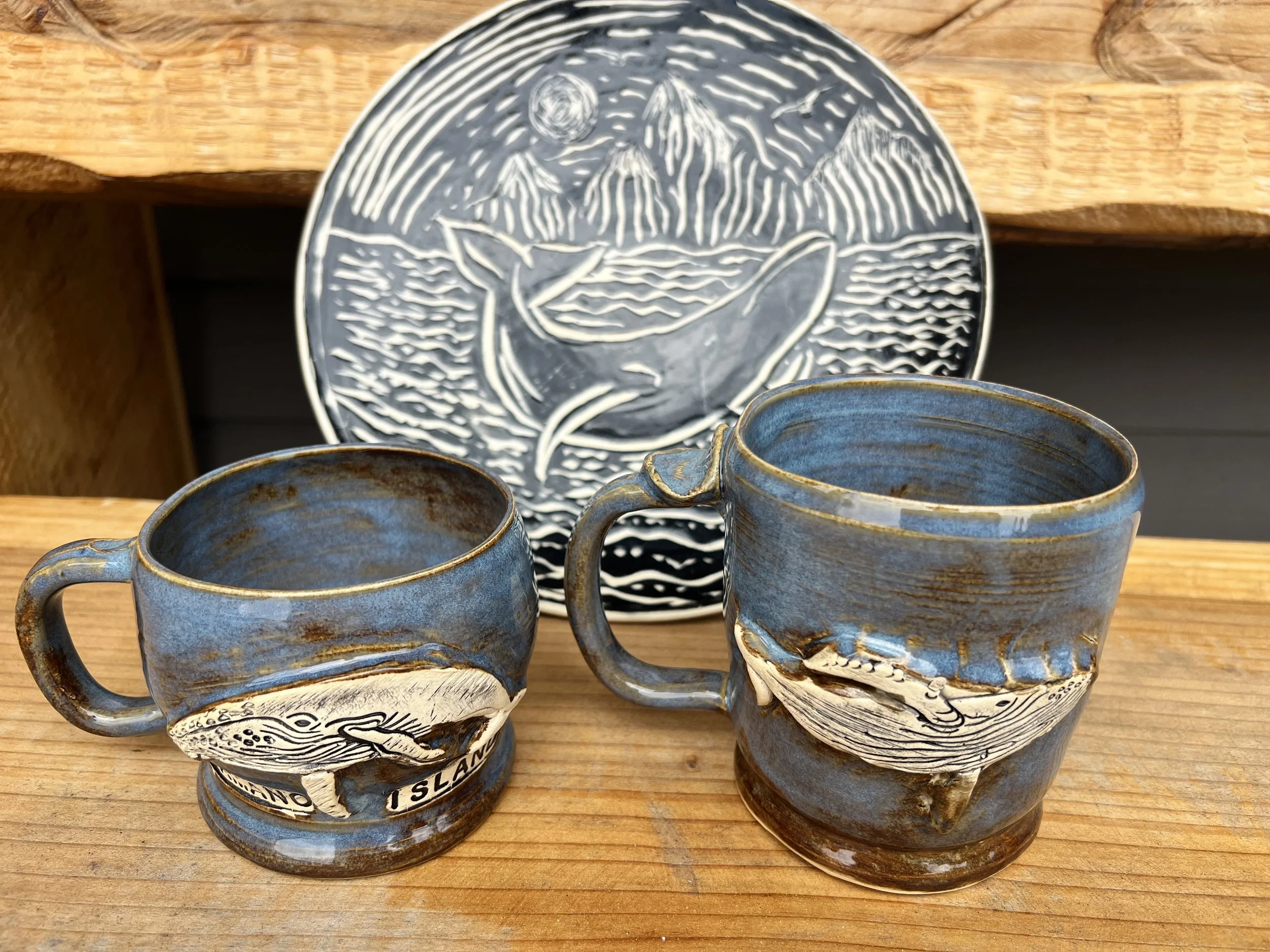 Carved Sgraffito Platter