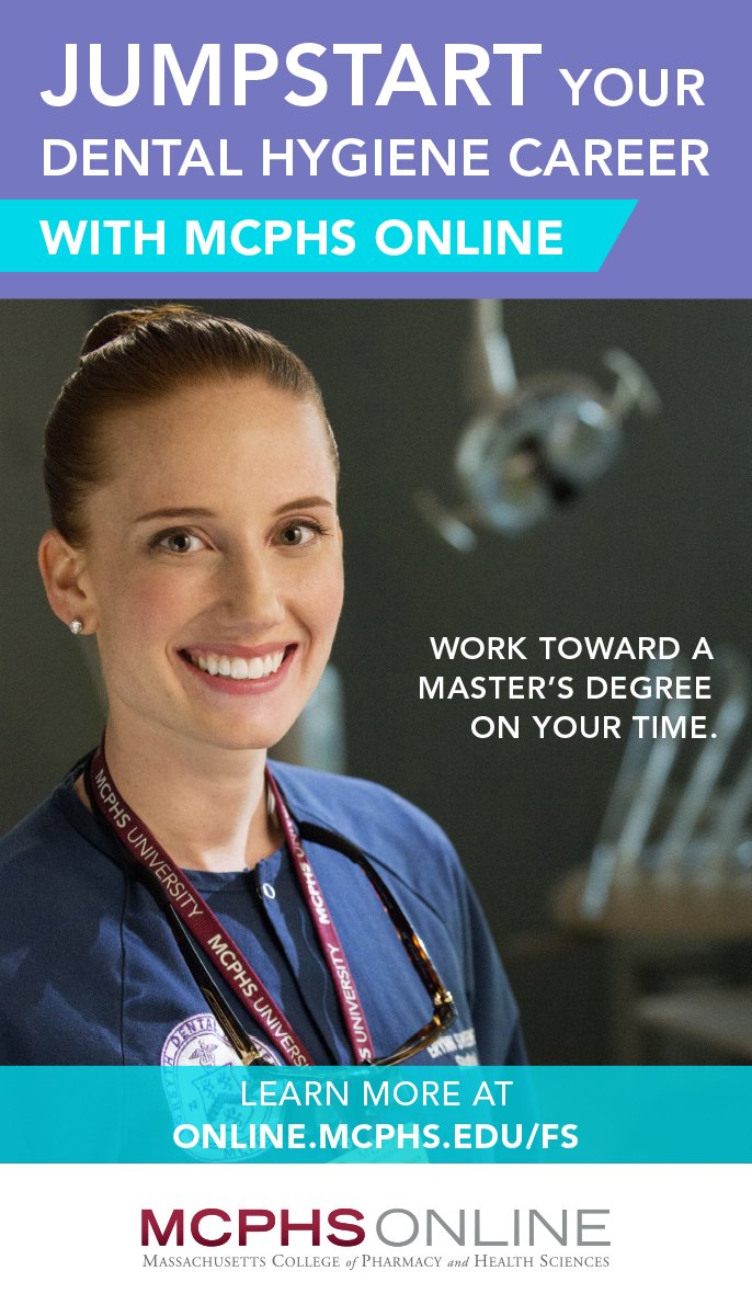 MCPHS Online dental hygiene flatscreen