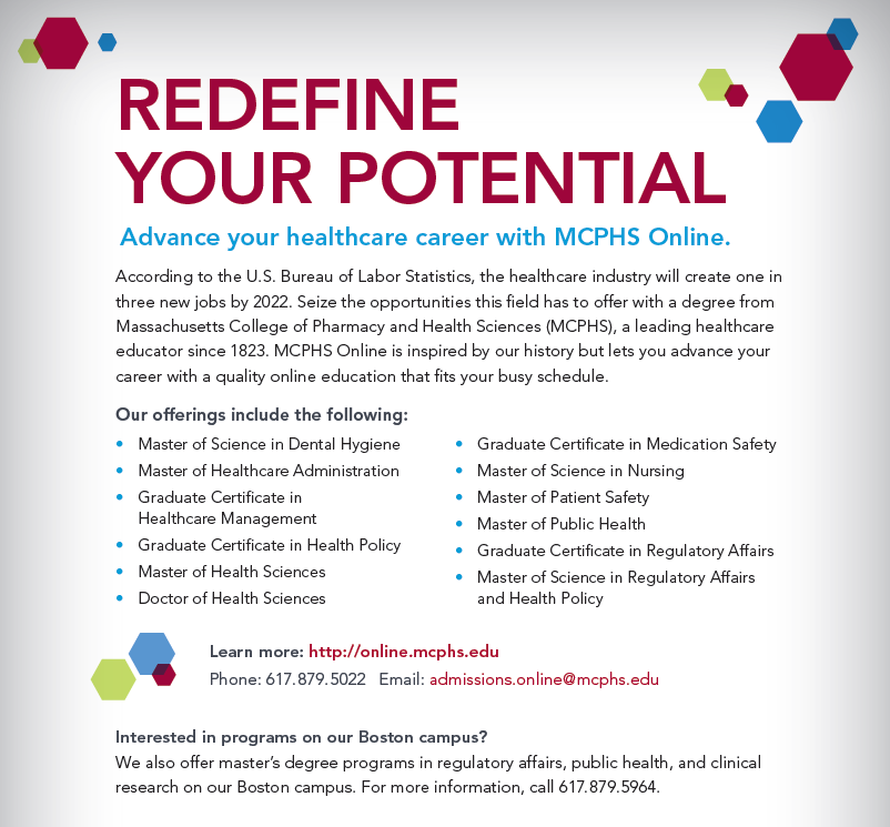 Click to view MCPHS Online Metro ad