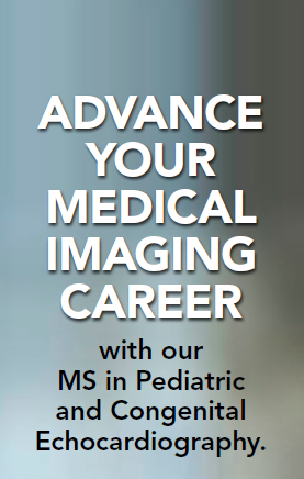 ASE medical imaging ad for MS in Pediatric and Congenital Echocardiography