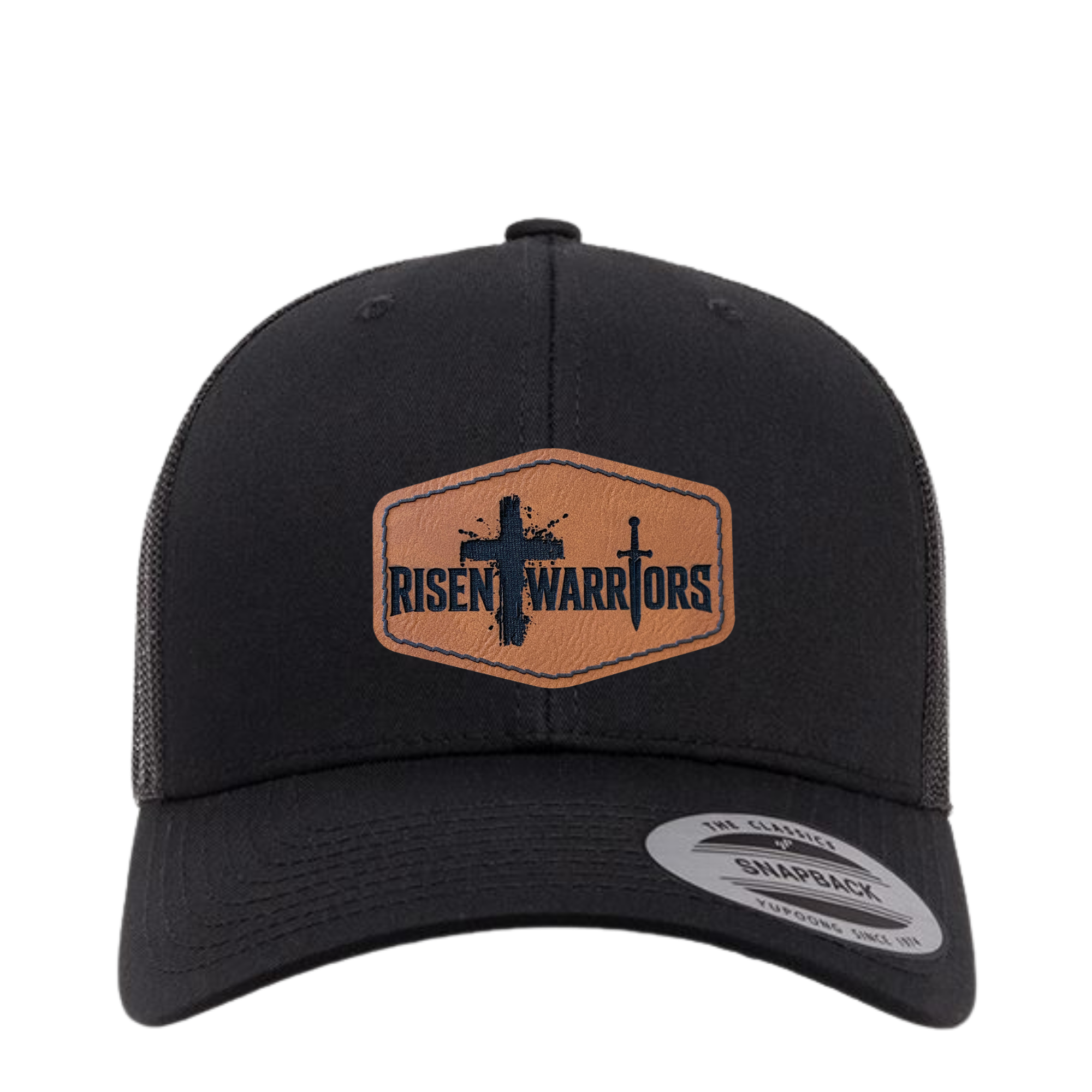 Risen Warriors Leather Patch Hat
