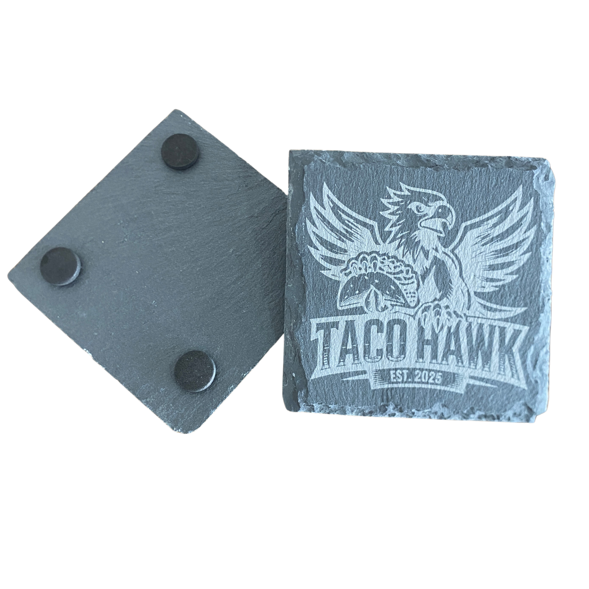SPEND OVER $100 (on apparel/tumblers), Taco Hawk Stone Coaster Set FREE