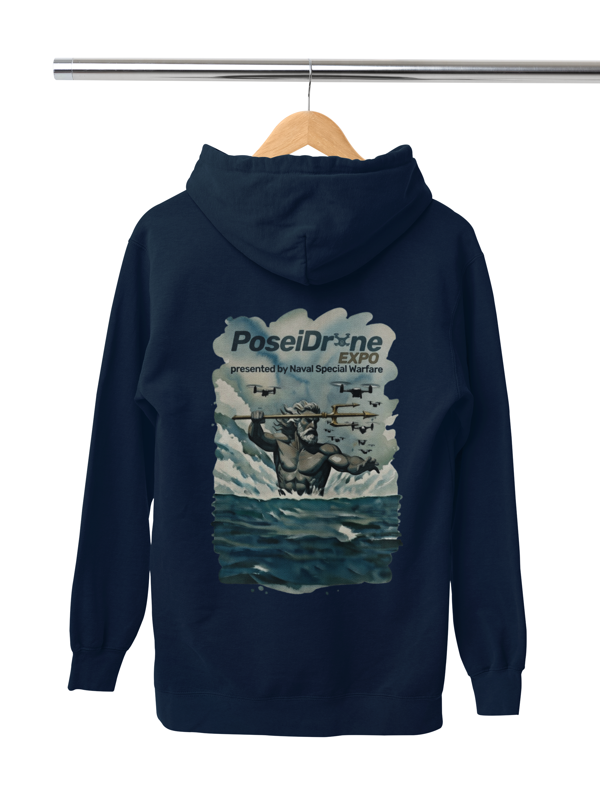 PoseiDrone Full Color Heavyweight Hoodie