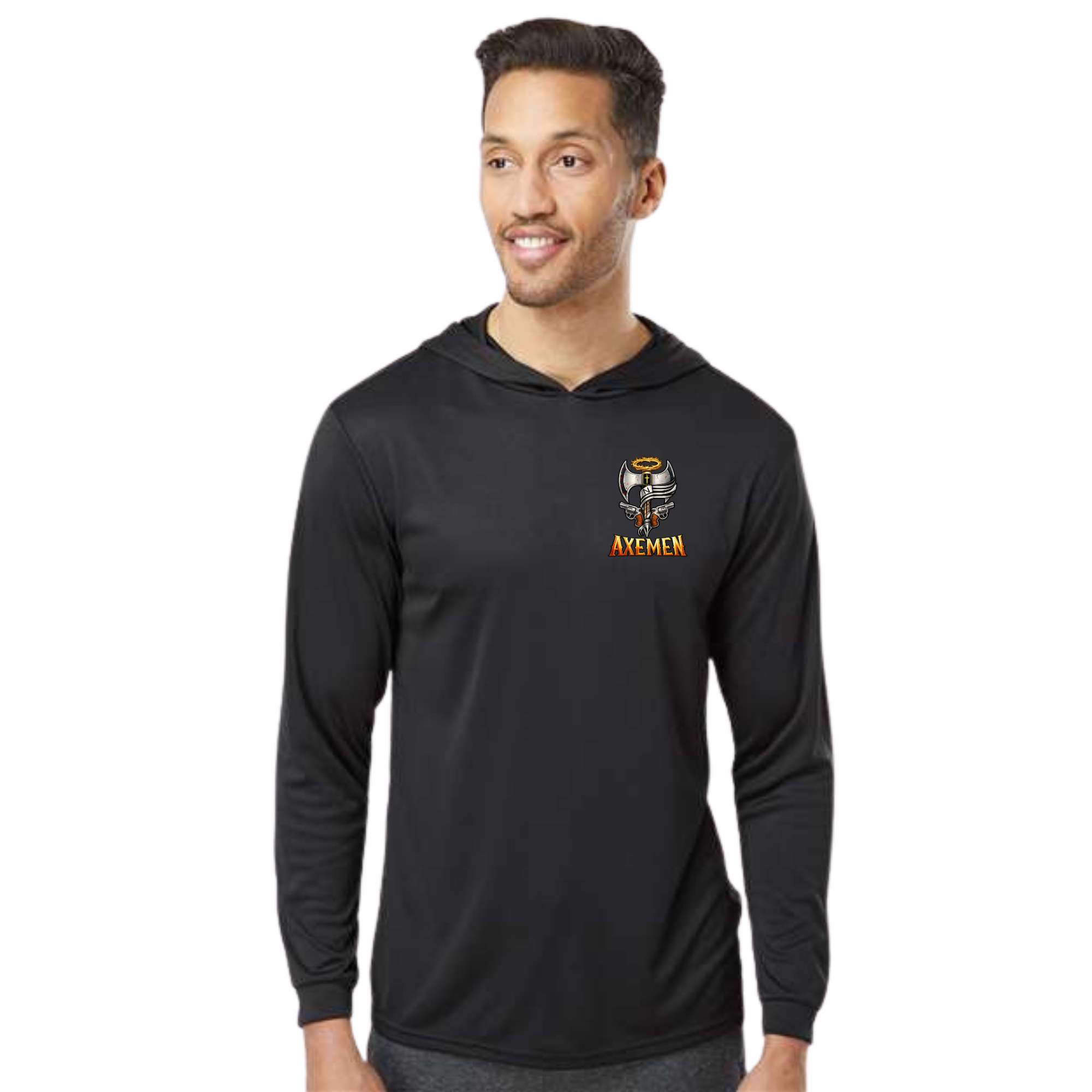 Axemen Bahama Performance Hooded Long Sleeve- Black