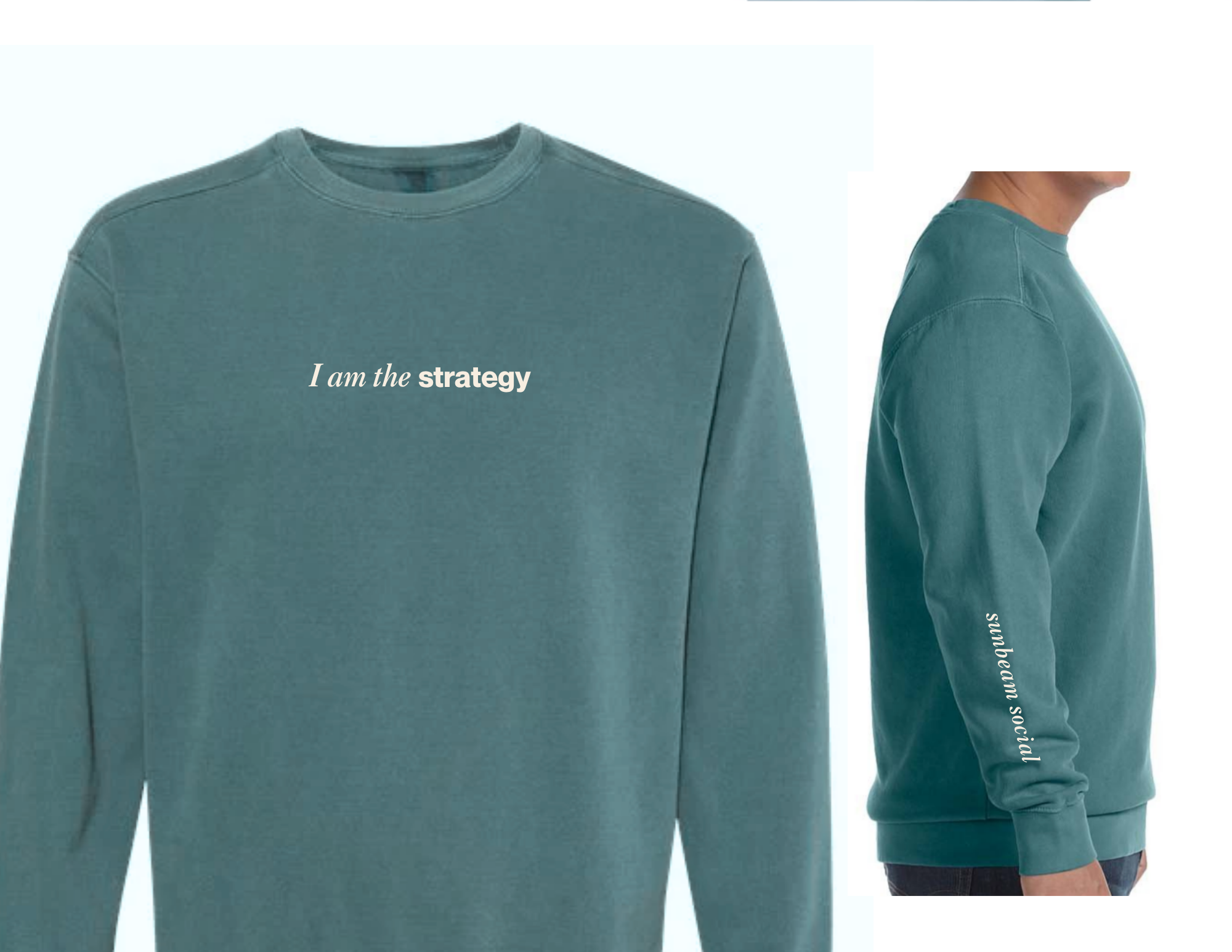 I Am The Strategy Crewneck Sweatshirt