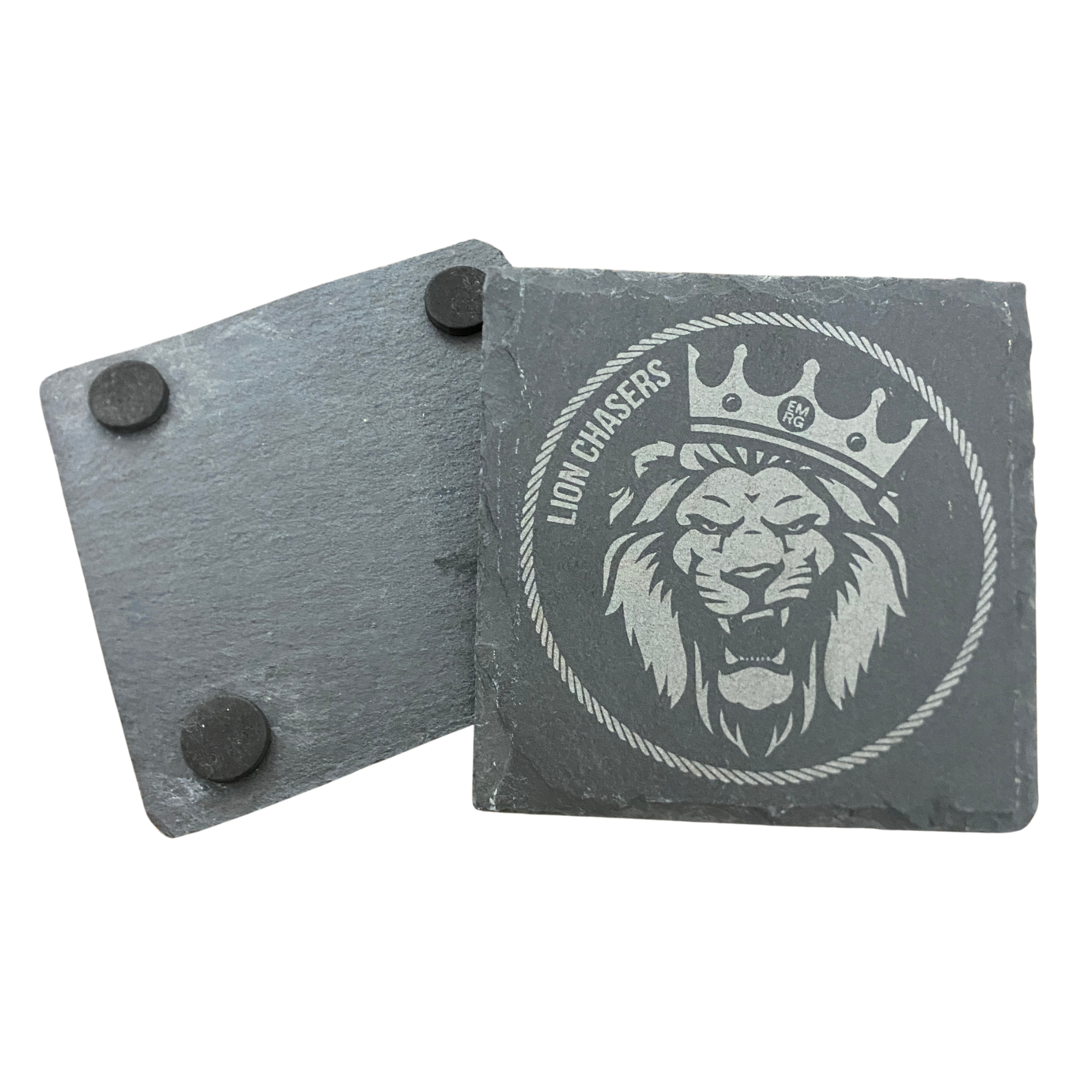 SPEND OVER $100 (on apparel/tumblers), Lion Chasers Stone Coaster Set FREE
