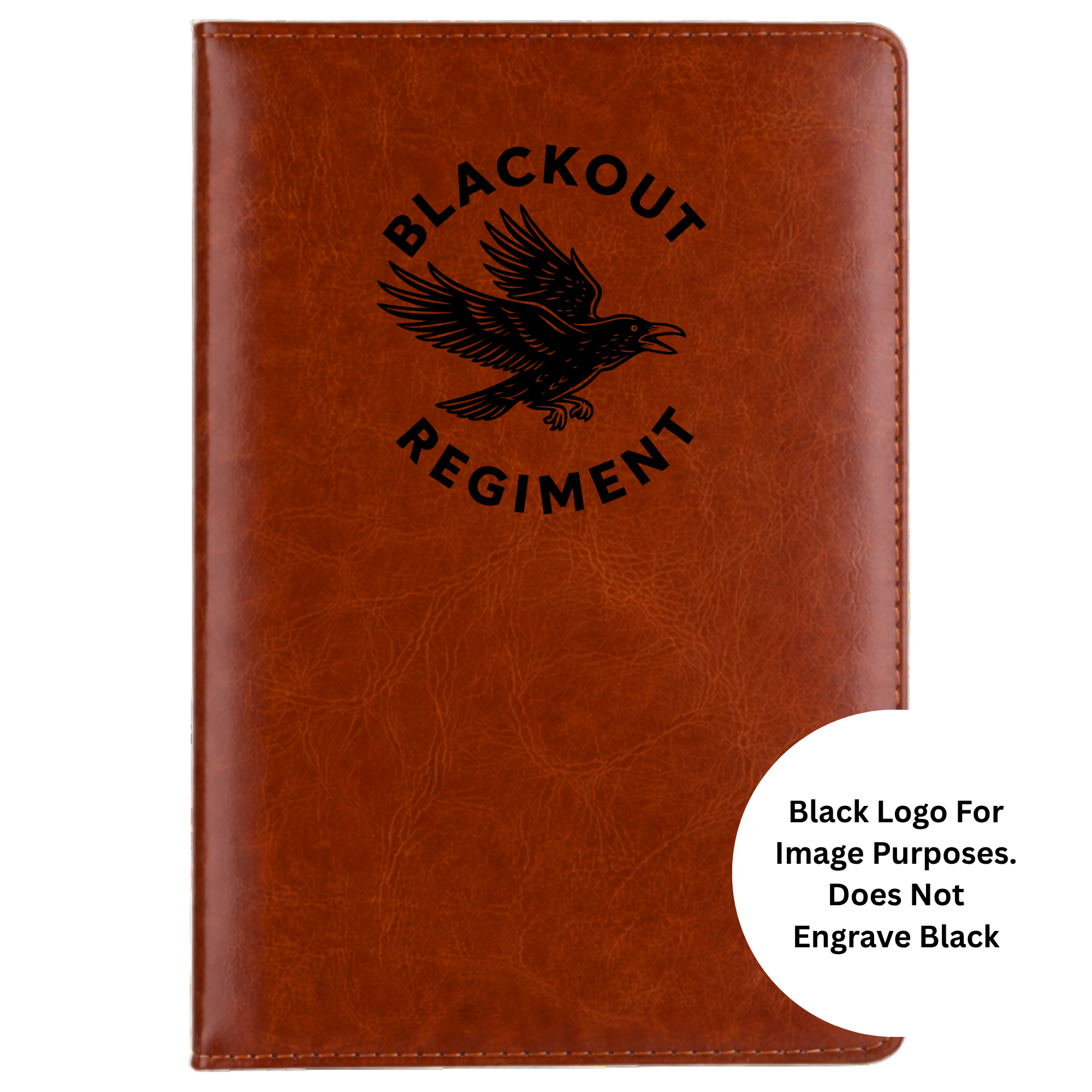 Blackout Regiment 5.5x8.3" Hardcover Leather A5 Notebook