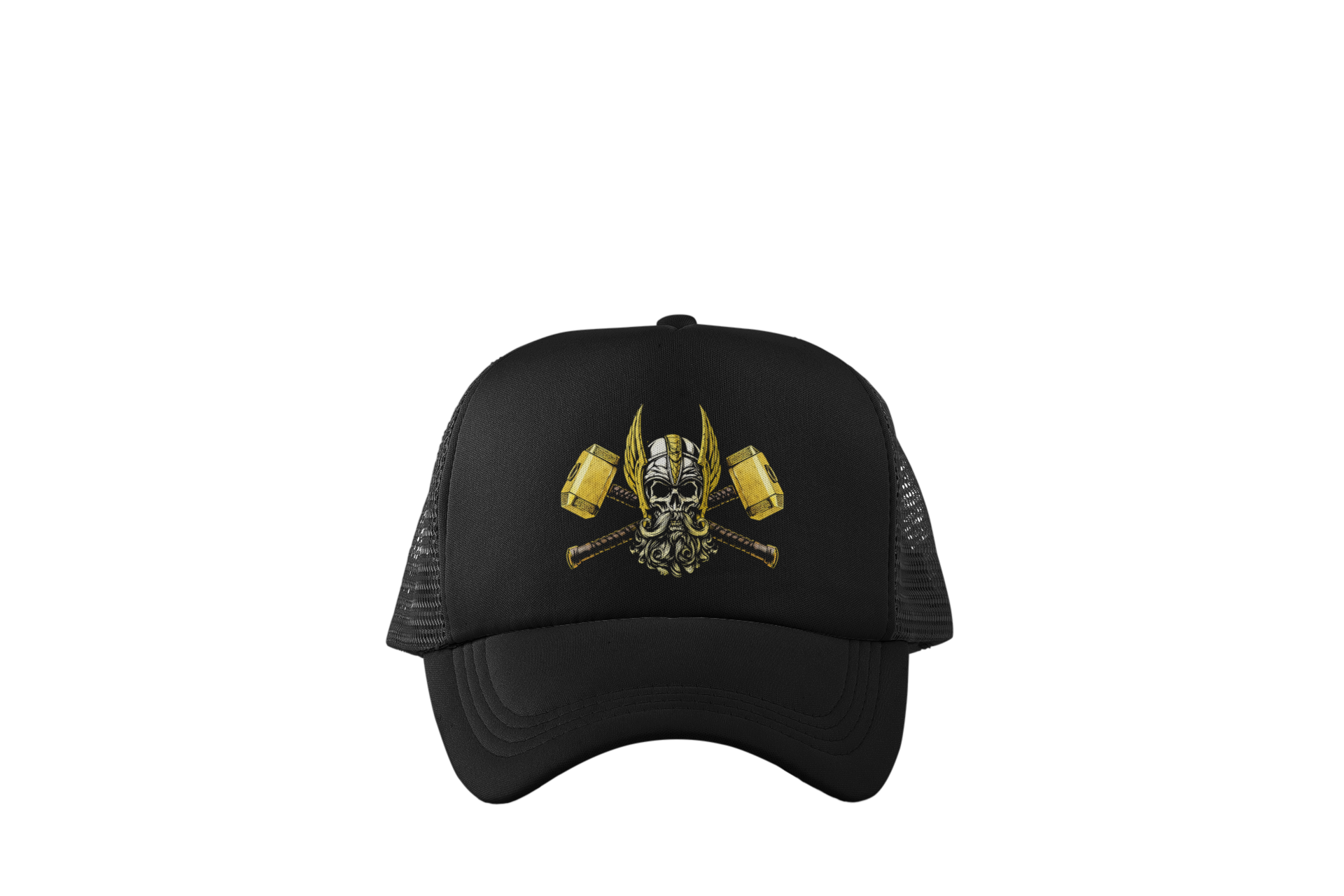 mockup-of-a-single-trucker-hat-with-a-customizable-background-11705.png