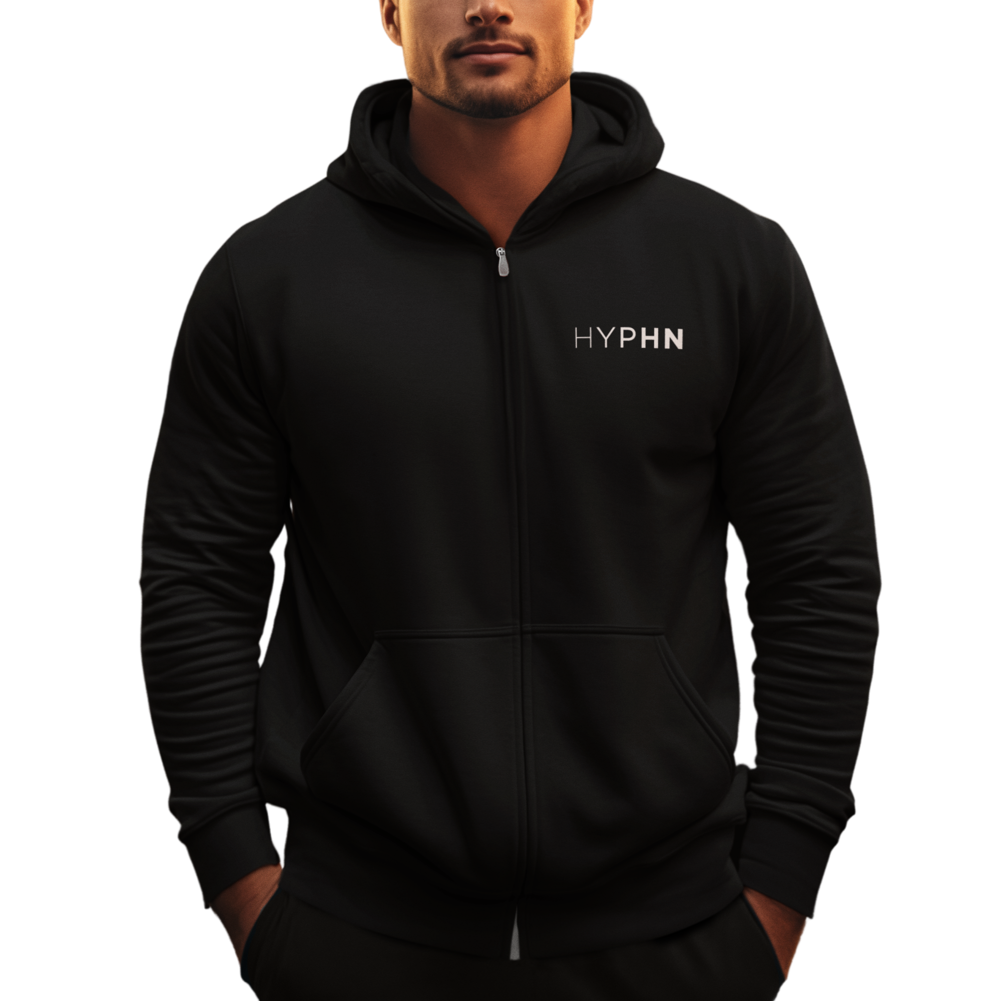 HYPHN NuBlend Unisex Full-Zip Hooded Sweatshirt
