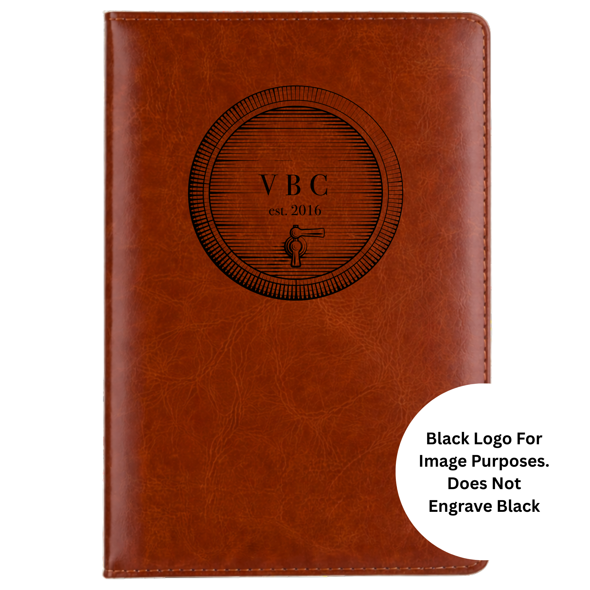 Veterans Beer Club 5.5x8.3" Hardcover Leather A5 Notebook