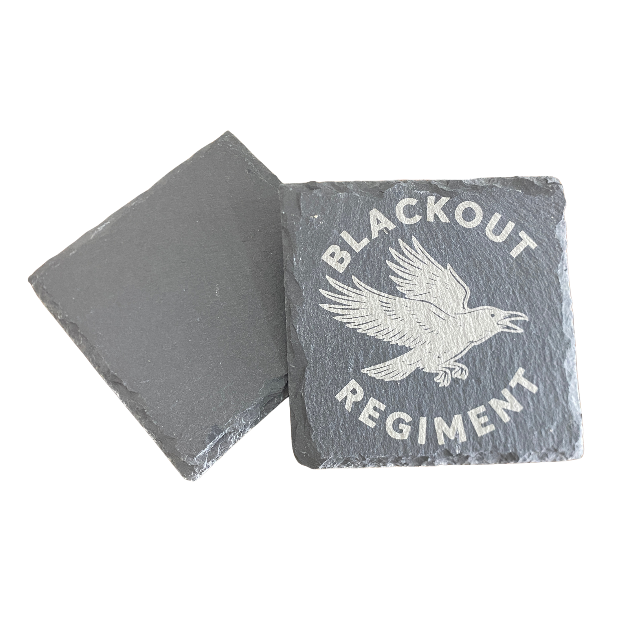 SPEND OVER $100 (on apparel/tumblers), Blackout Regiment Stone Coaster Set FREE