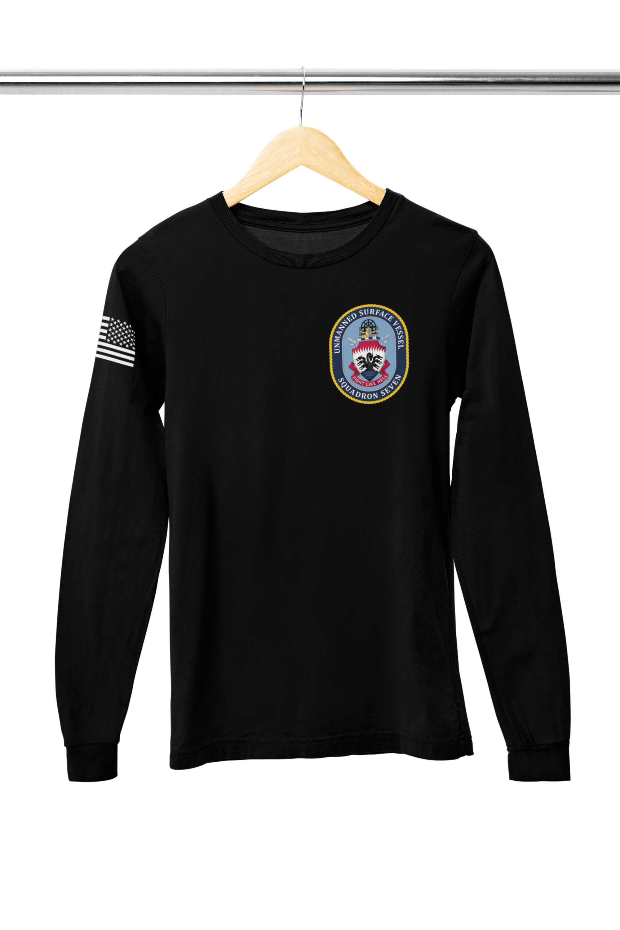 mockup-of-a-bella-canvas-long-sleeve-tee-placed-on-a-wooden-hanger-m35038.png