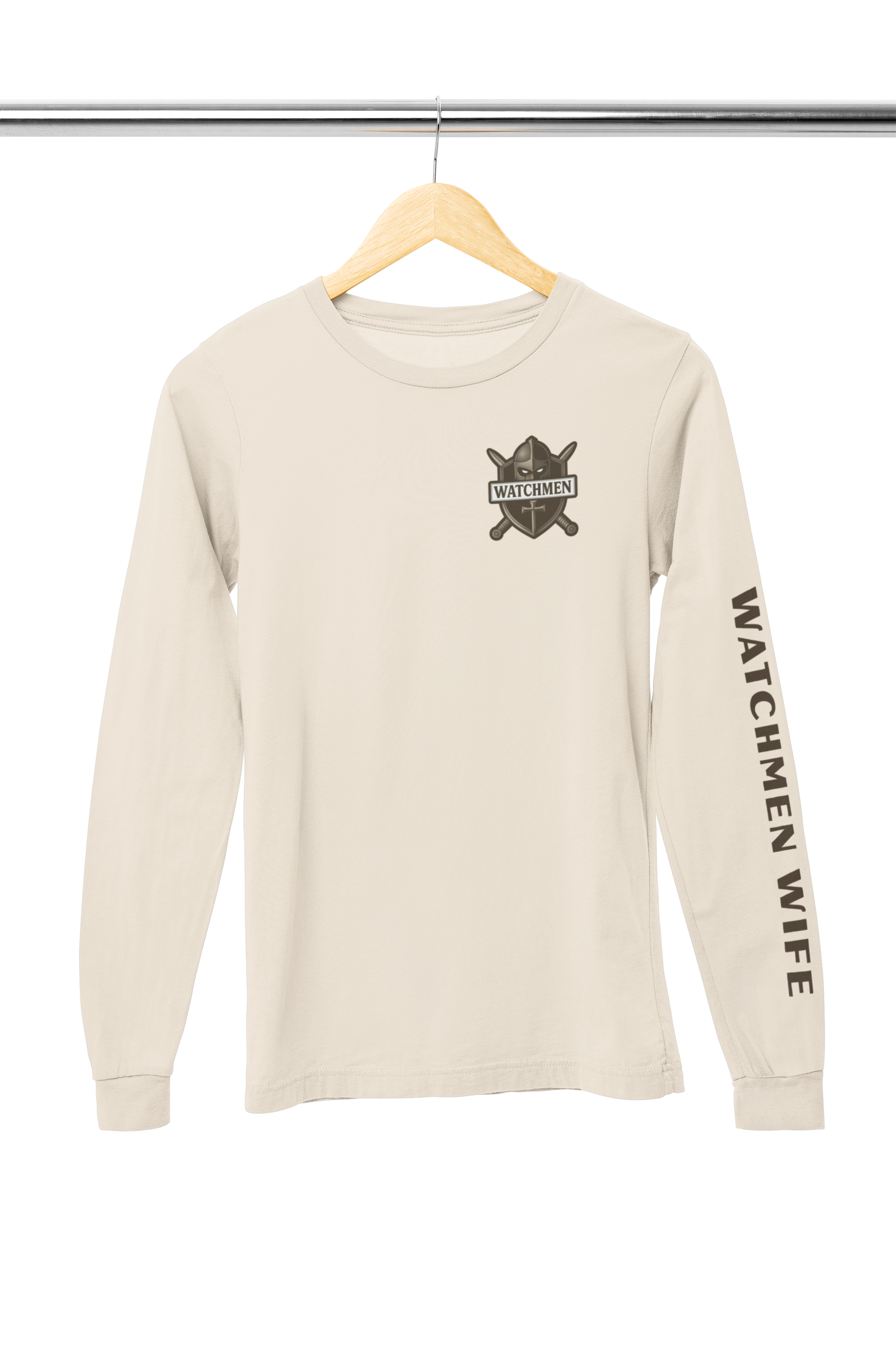 mockup-of-a-bella-canvas-long-sleeve-tee-placed-on-a-wooden-hanger-m35038.png