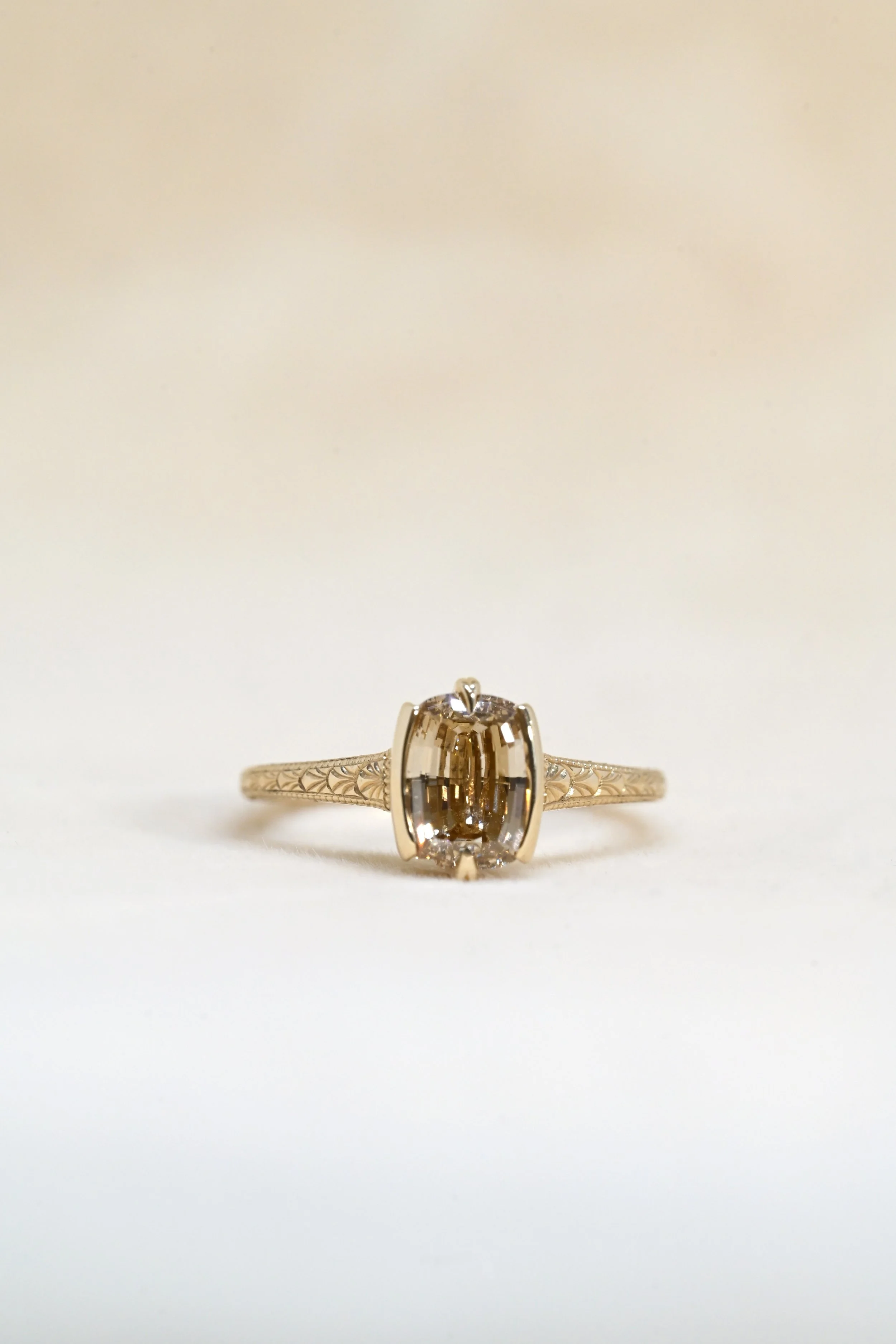 LYDIA RING 1.52ct Champagne Diamond