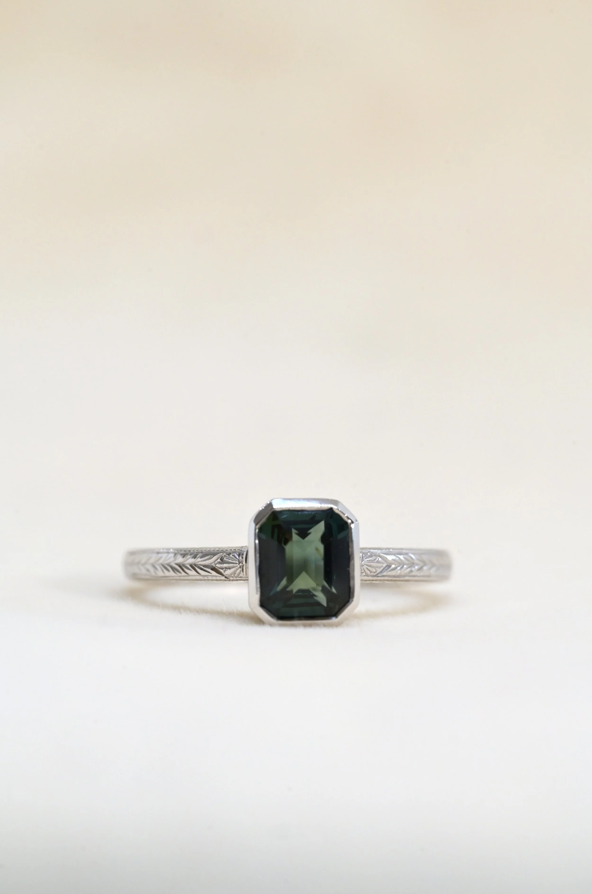 Wednesday Ring 1.5ct Radiant cut sapphire