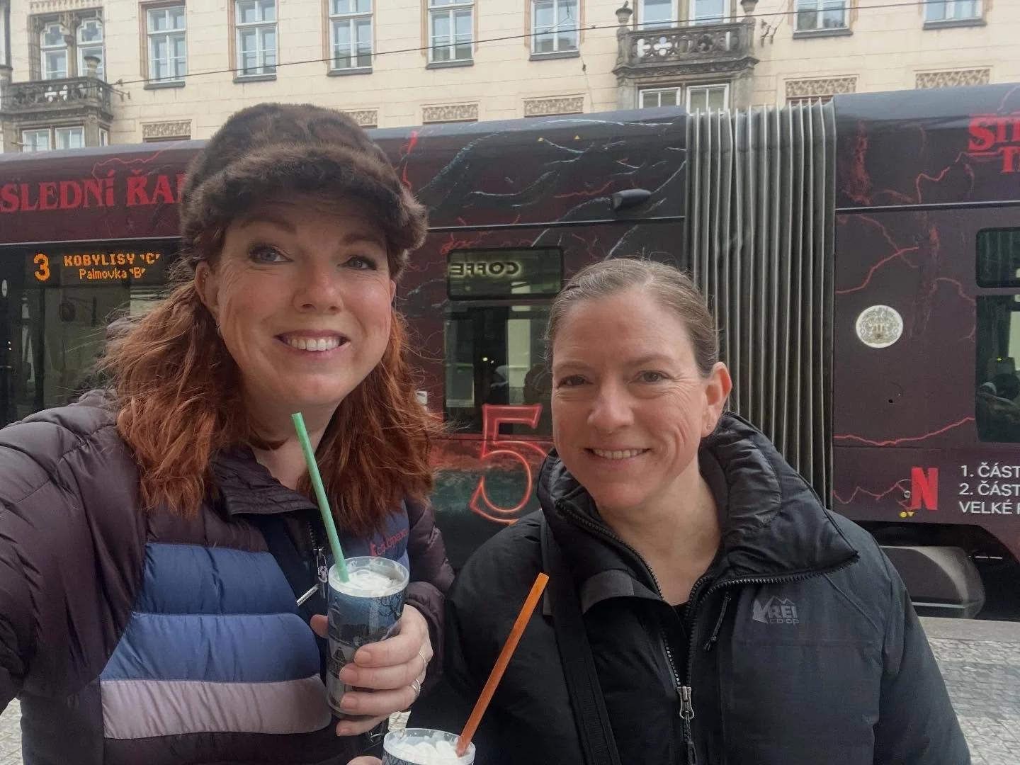 Goodbye Prague! You were so good to us! One more hot chocolate for the road and we&rsquo;re on our way to Munich now. Karin (my twin!) and I did one more pastry run this morning before checkout. Loved the castle and the bridge and the tours&hellip;I 